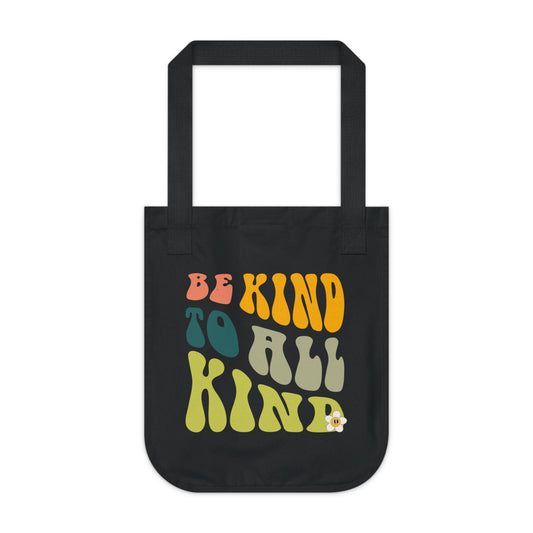 Be Kind Organic Canvas Tote Bag