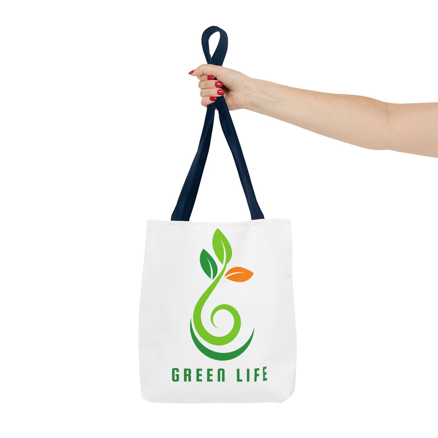 Green Life / Vida Verde Eco Tote Bag – Reusable Organic Plant Logo Shopping Tote