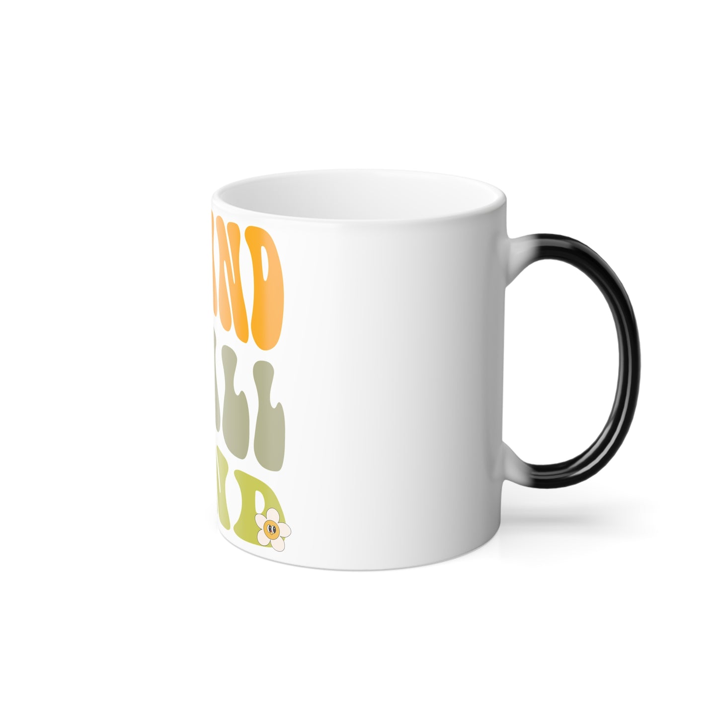 Color-Changing Mug — "Be Kind To All Kinds" Retro Psychedelic 11oz