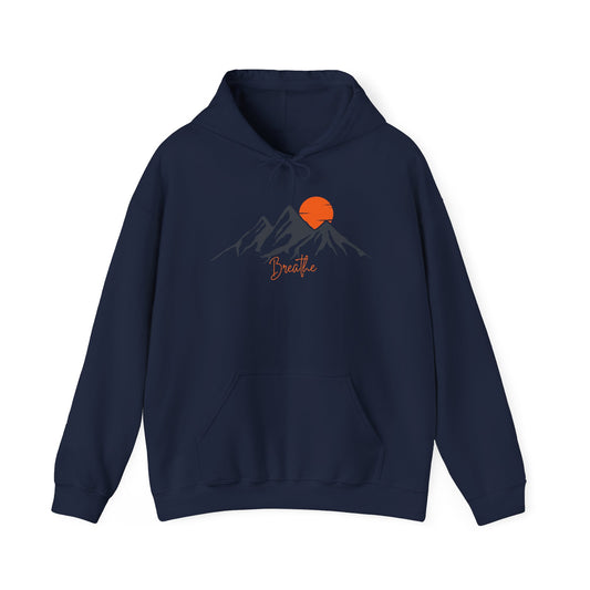 Mountain Sunset Breathe Unisex Heavy Blend™ Hooded Sweatshirt