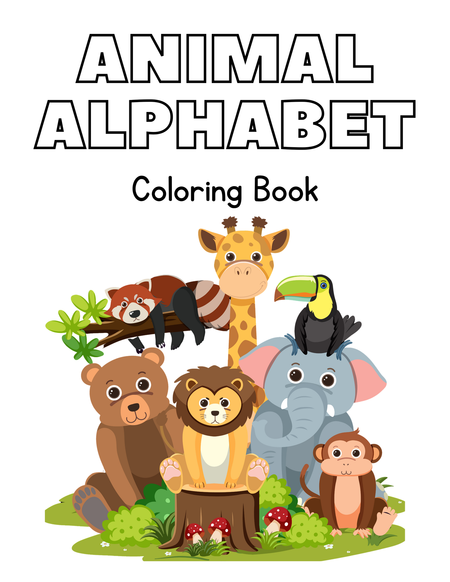 Animal Alphabet Coloring Book: Amazon.com