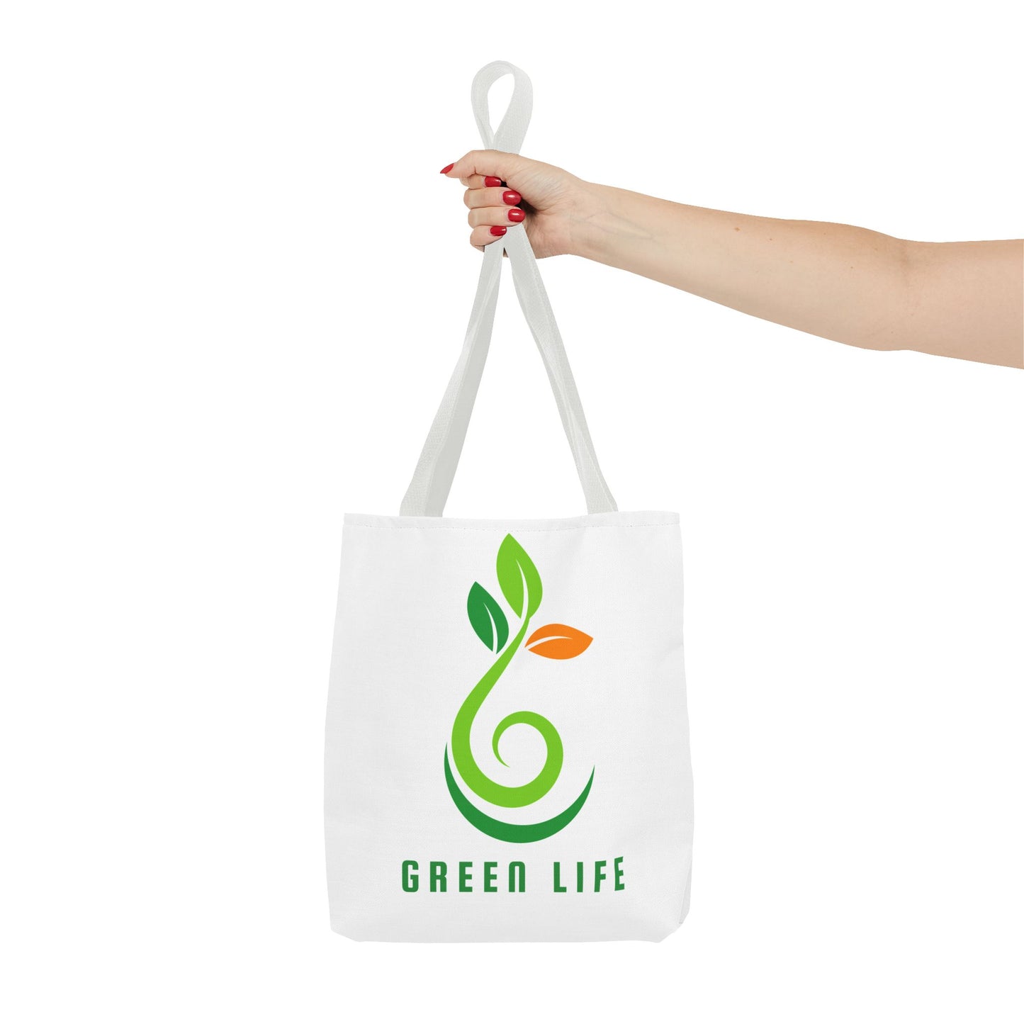Green Life / Vida Verde Eco Tote Bag – Reusable Organic Plant Logo Shopping Tote
