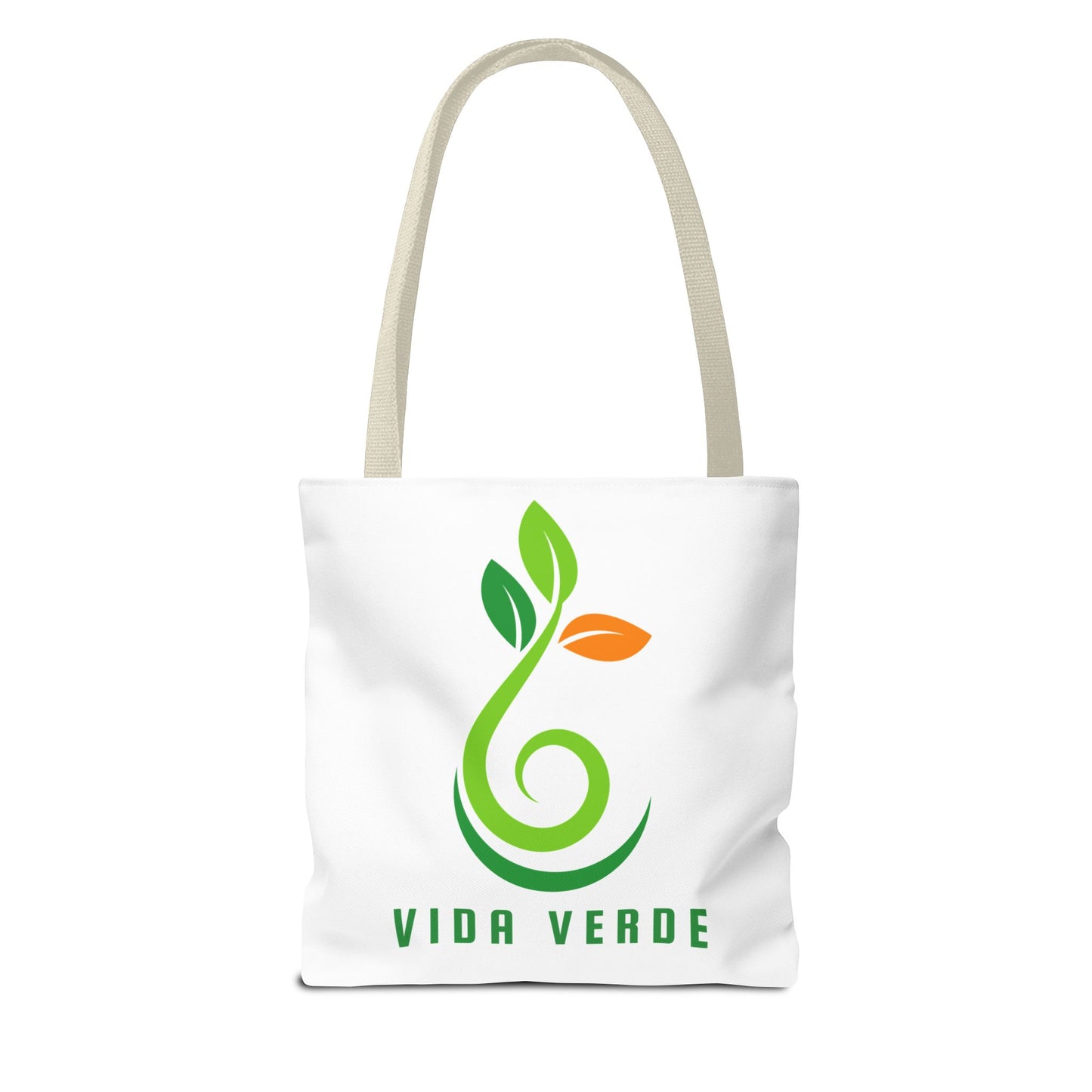 Green Life / Vida Verde Eco Tote Bag – Reusable Organic Plant Logo Shopping Tote