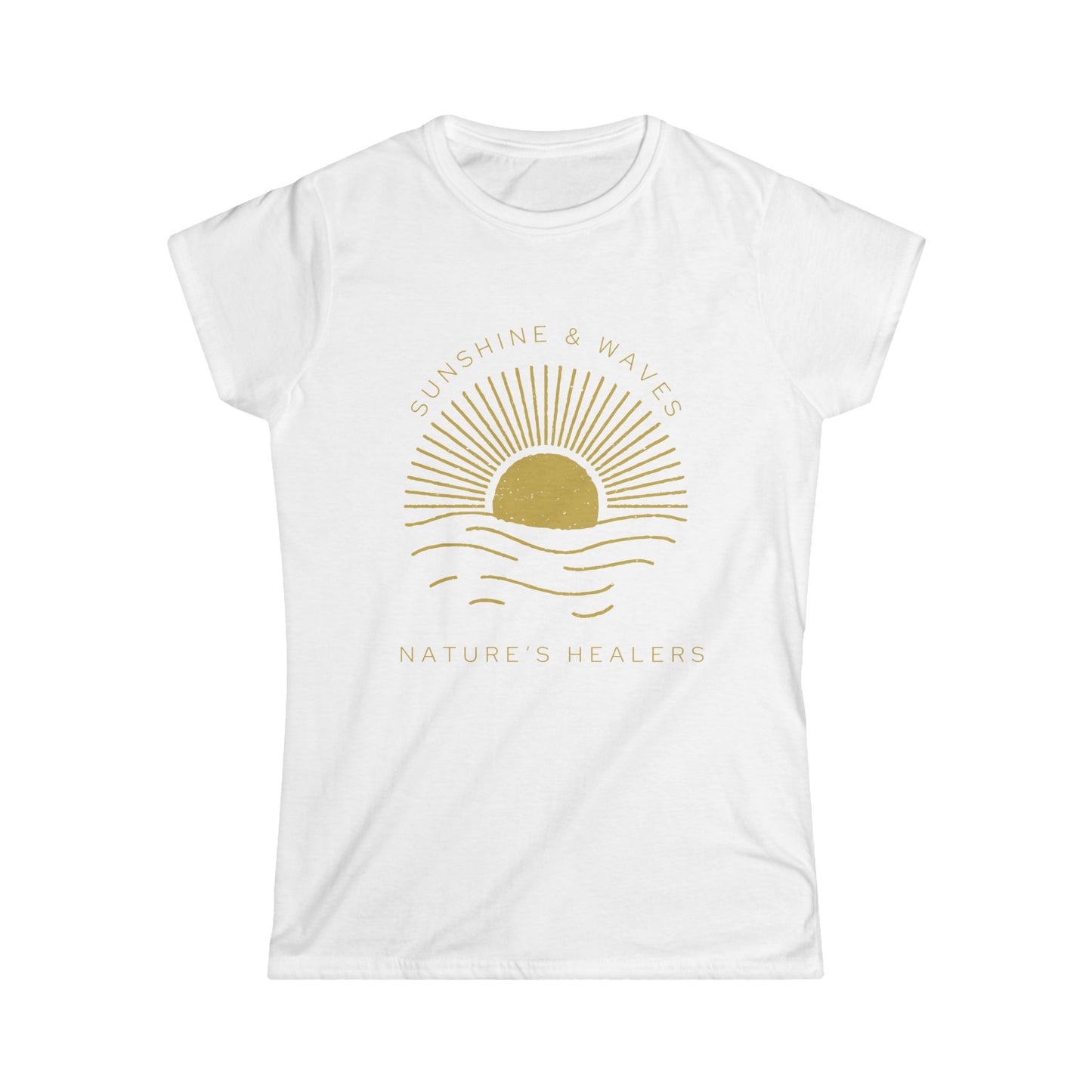 Sunrise Wellness Tee — "Nature's Healing" Women's Softstyle T-Shirt