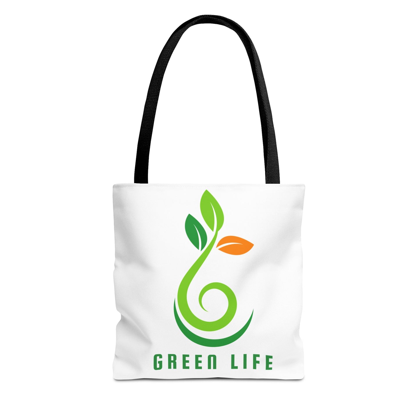 Green Life / Vida Verde Eco Tote Bag – Reusable Organic Plant Logo Shopping Tote