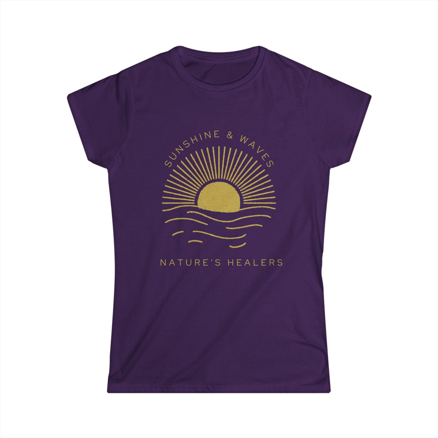 Sunrise Wellness Tee — "Nature's Healing" Women's Softstyle T-Shirt