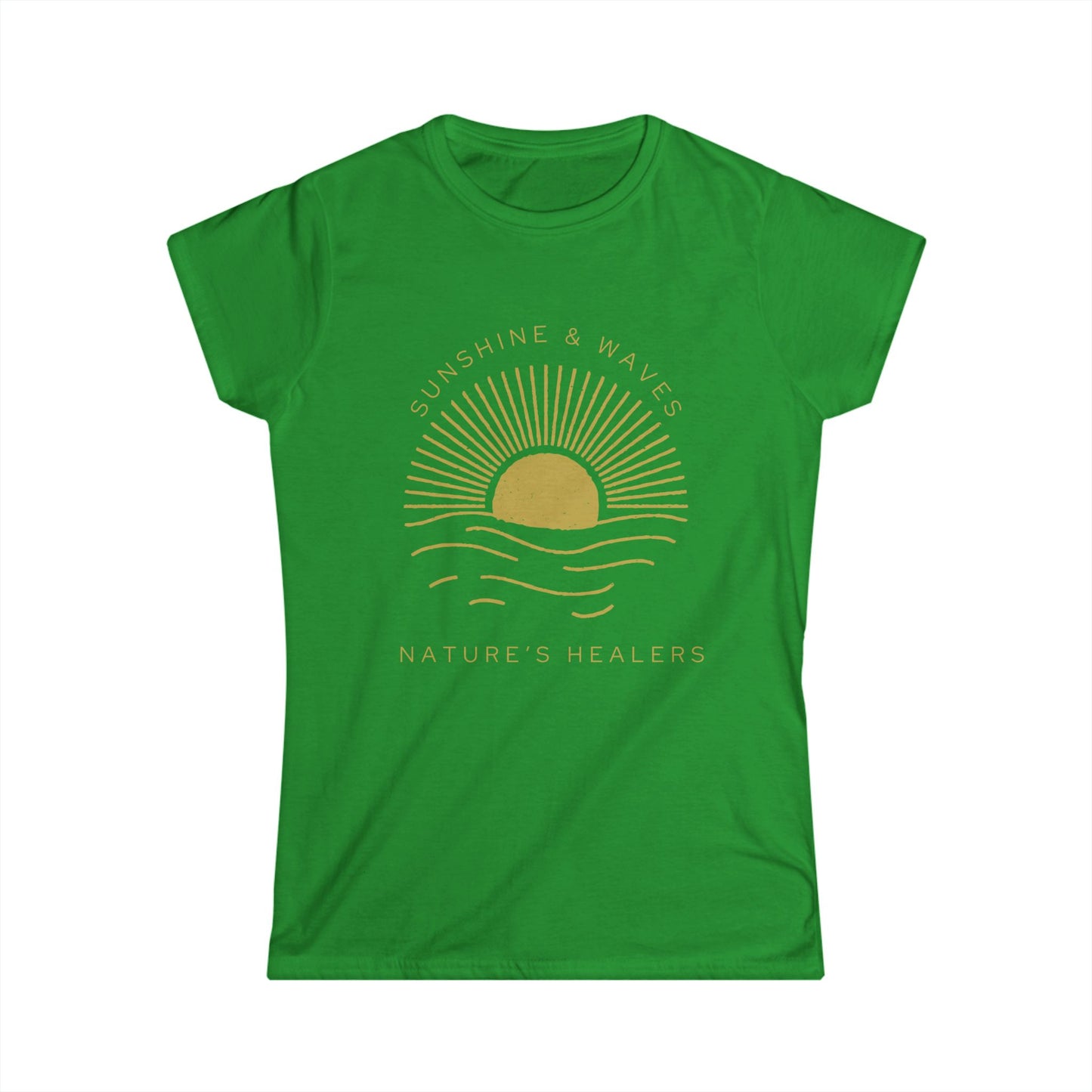 Sunrise Wellness Tee — "Nature's Healing" Women's Softstyle T-Shirt