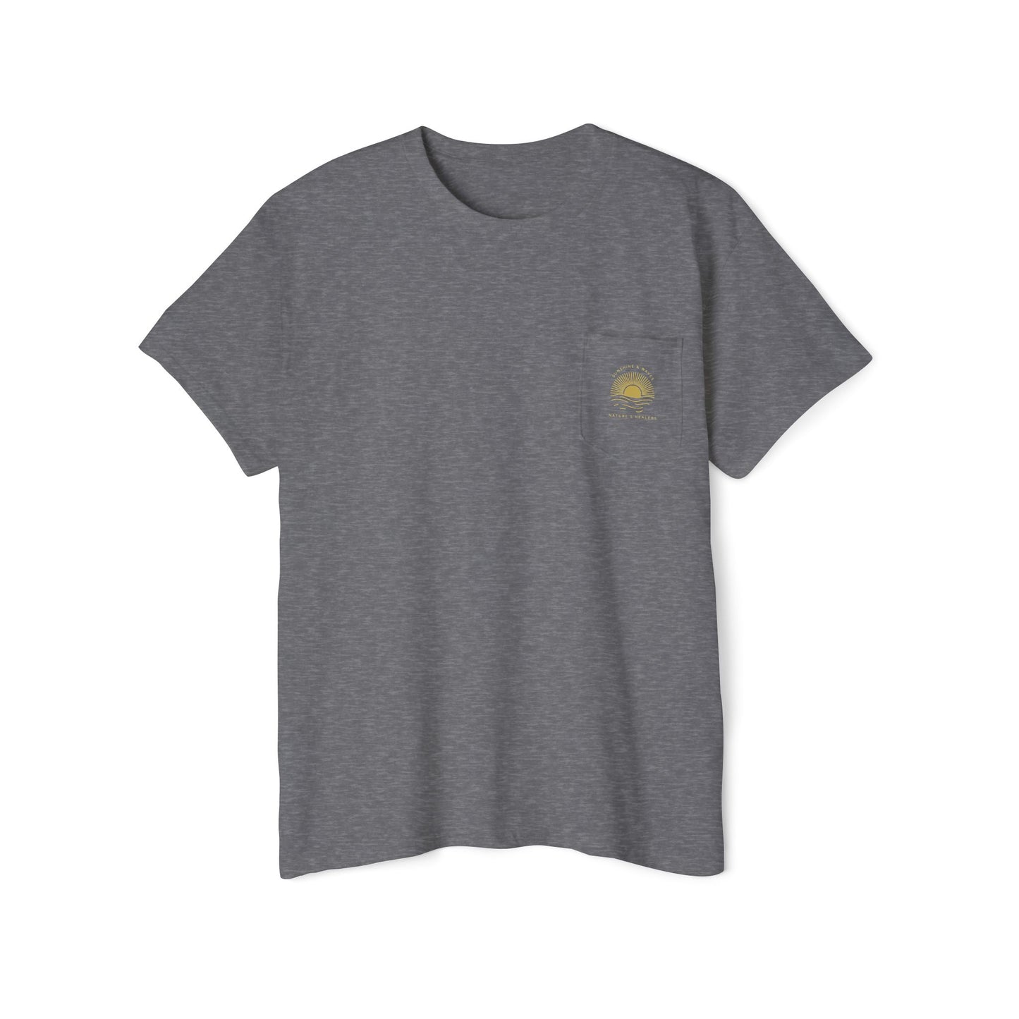 Nature’s Healers Unisex Pocket Tee - Sunshine and Waves