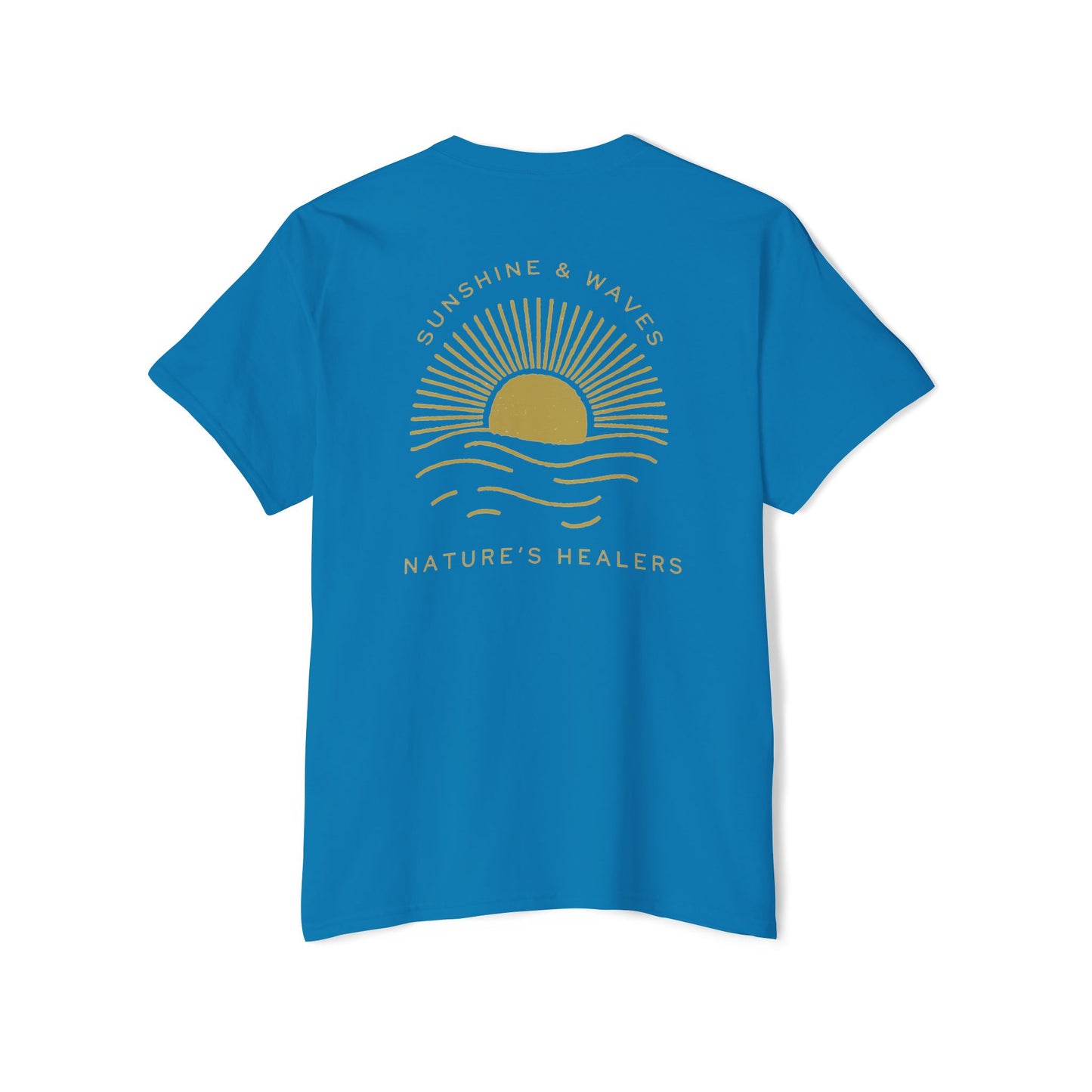 Nature’s Healers Unisex Pocket Tee - Sunshine and Waves