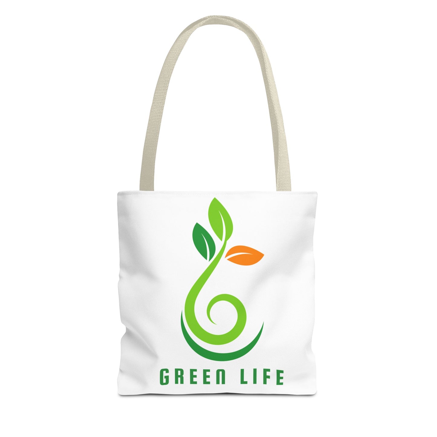 Green Life / Vida Verde Eco Tote Bag – Reusable Organic Plant Logo Shopping Tote
