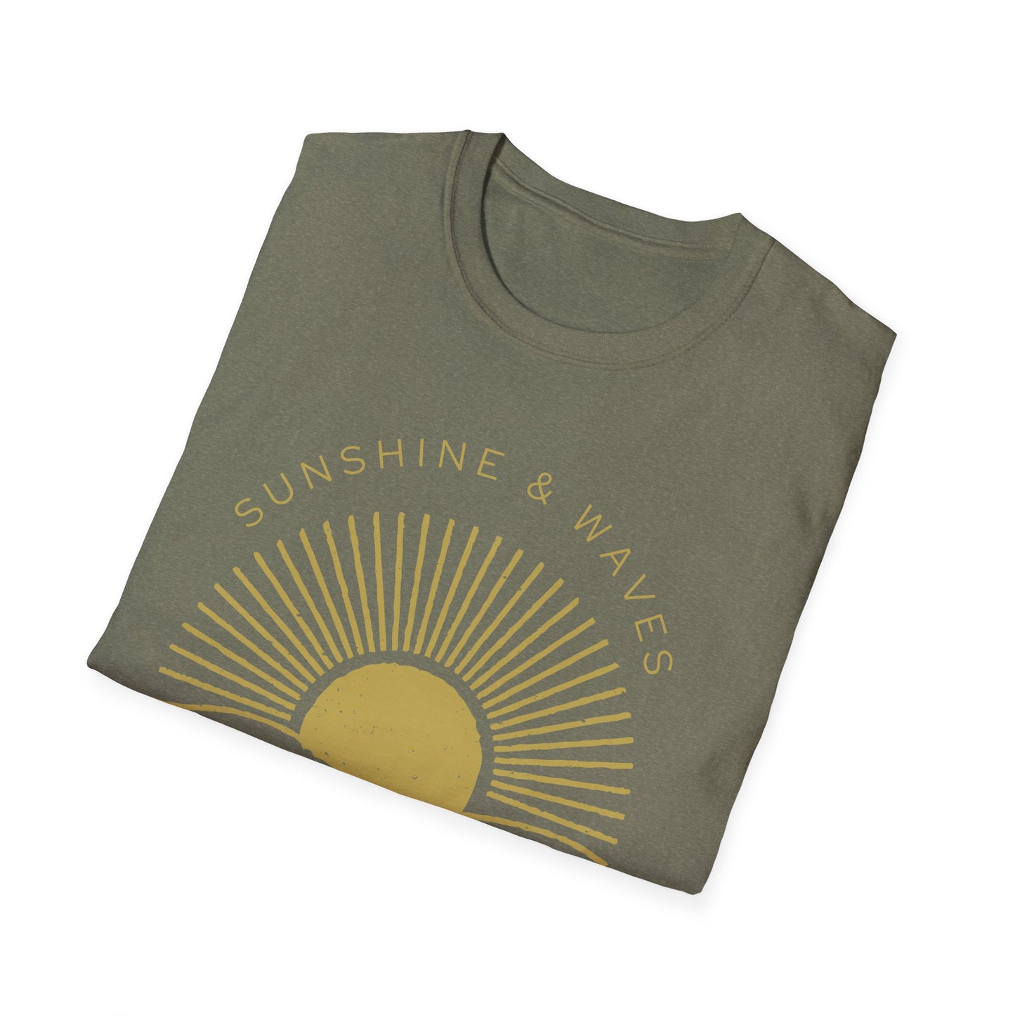 Nature's Healers Unisex T-Shirt - Sunshine and Waves Design