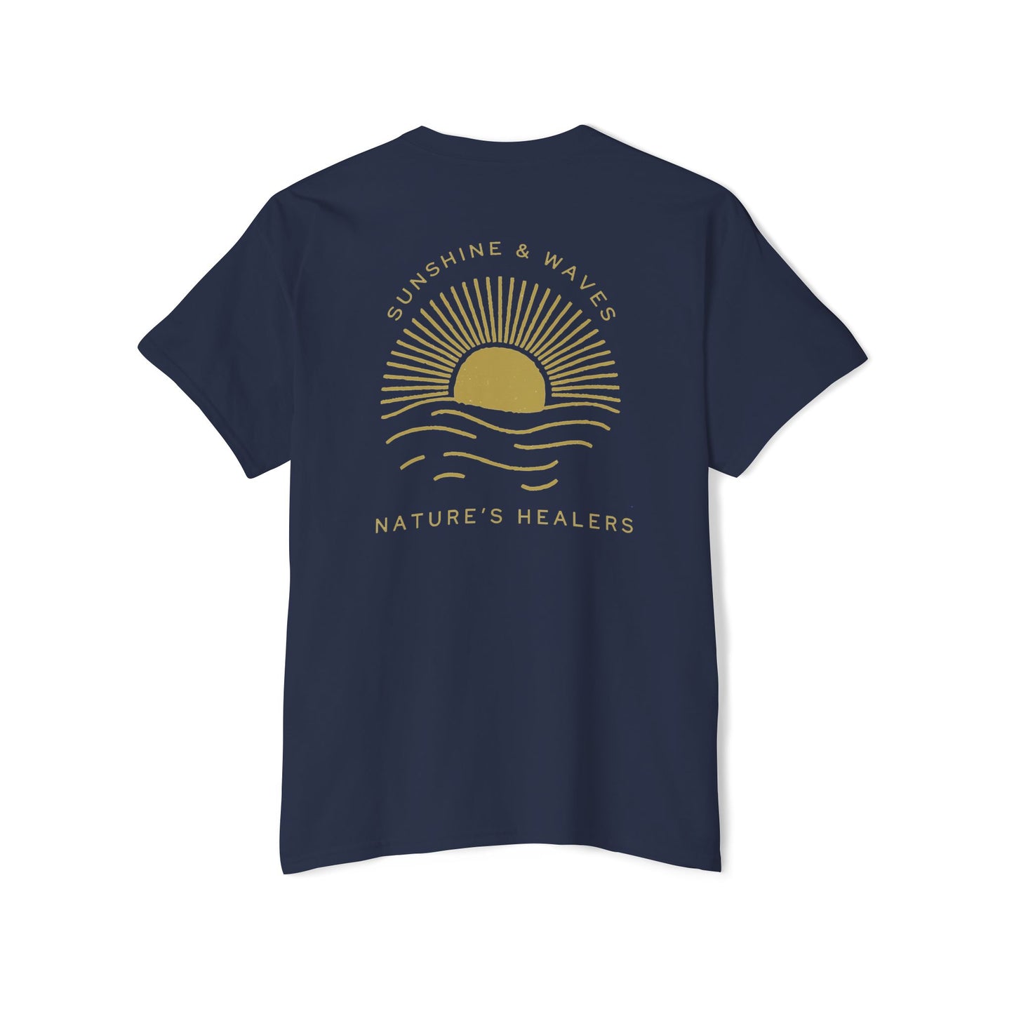 Nature’s Healers Unisex Pocket Tee - Sunshine and Waves
