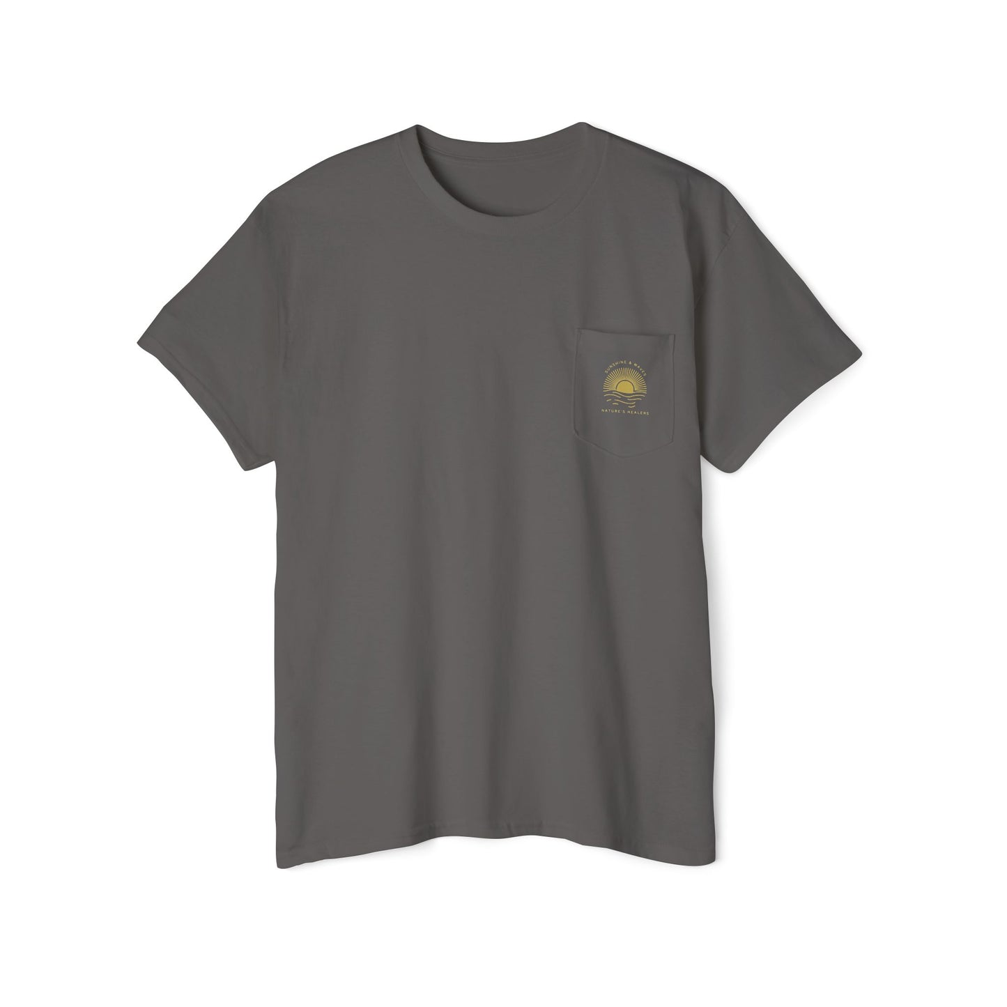Nature’s Healers Unisex Pocket Tee - Sunshine and Waves