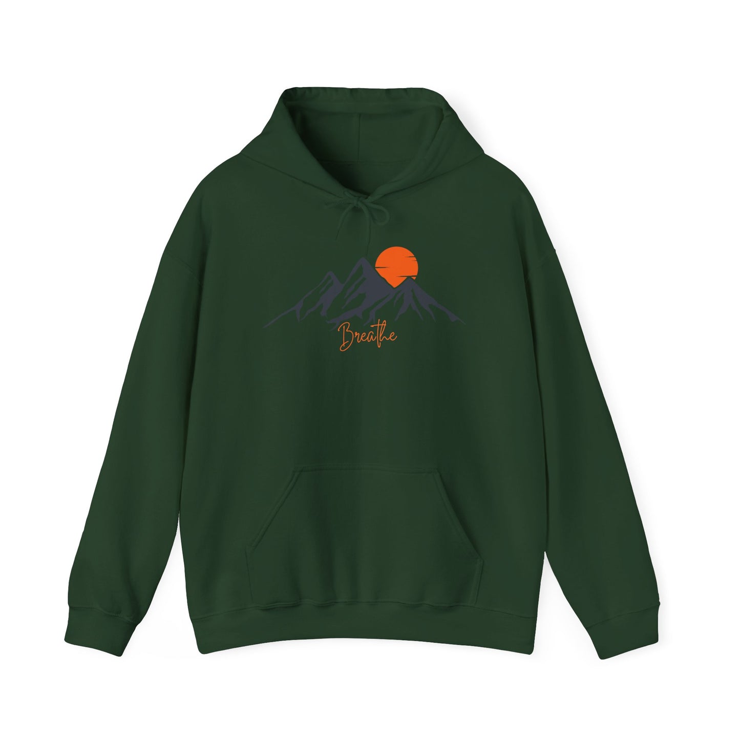 Mountain Sunset Breathe Unisex Heavy Blend™ Hooded Sweatshirt