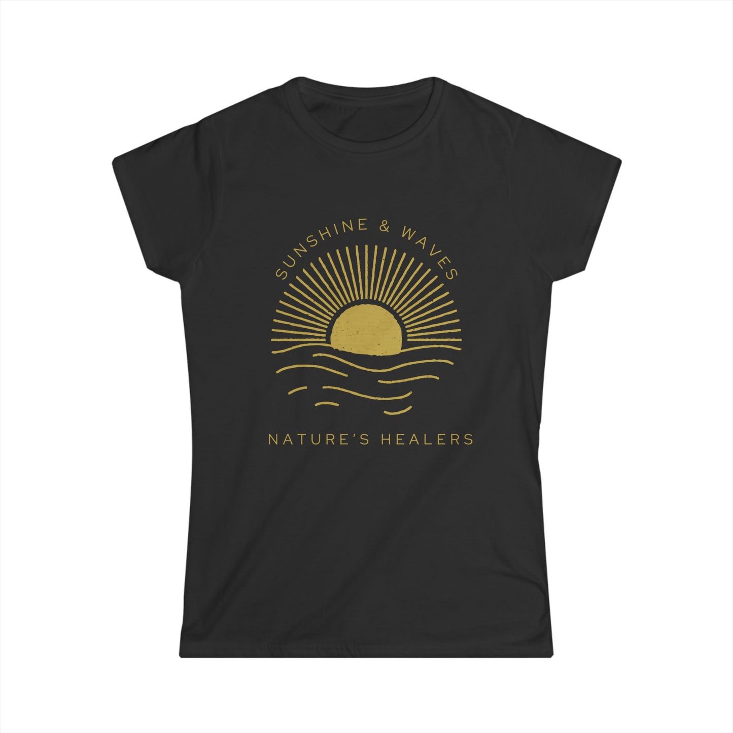 Sunrise Wellness Tee — "Nature's Healing" Women's Softstyle T-Shirt