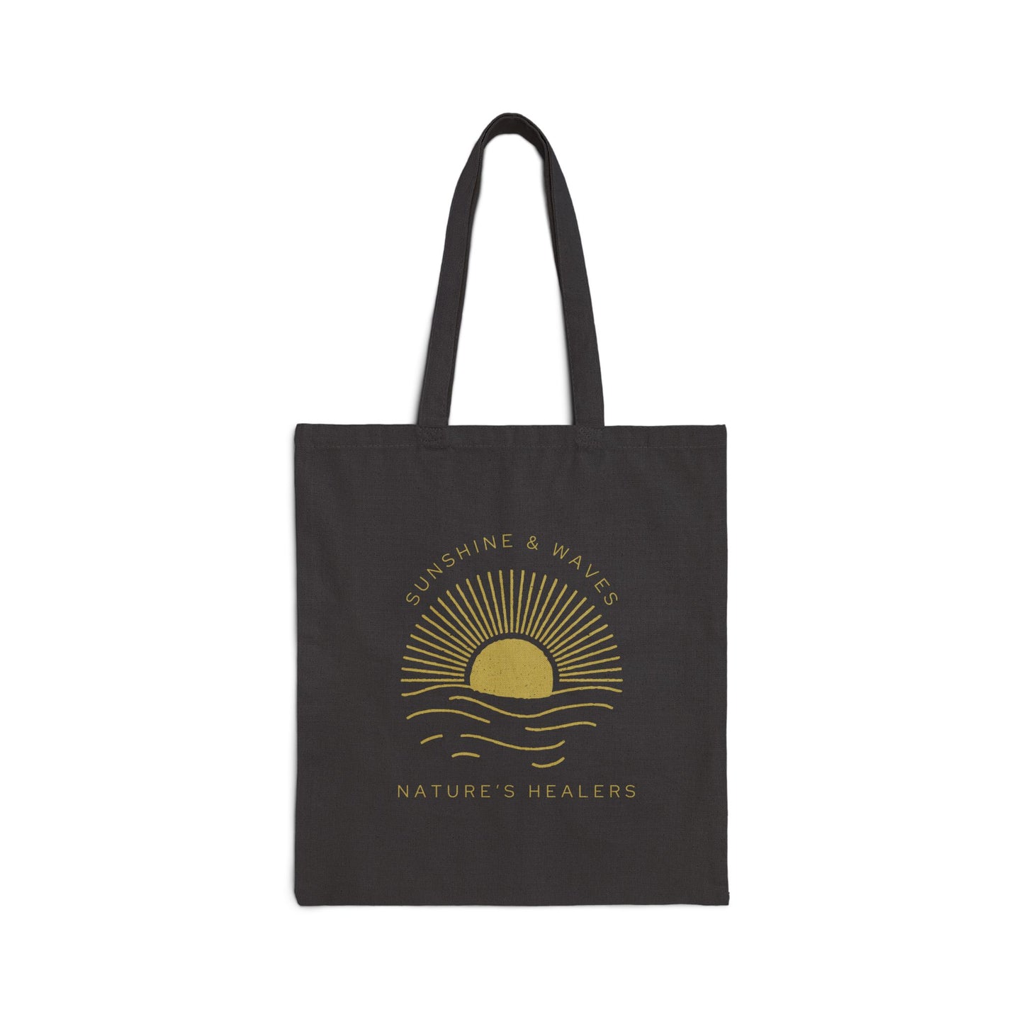 Nature's Healers Cotton Canvas Tote Bag - Sunshine and Waves