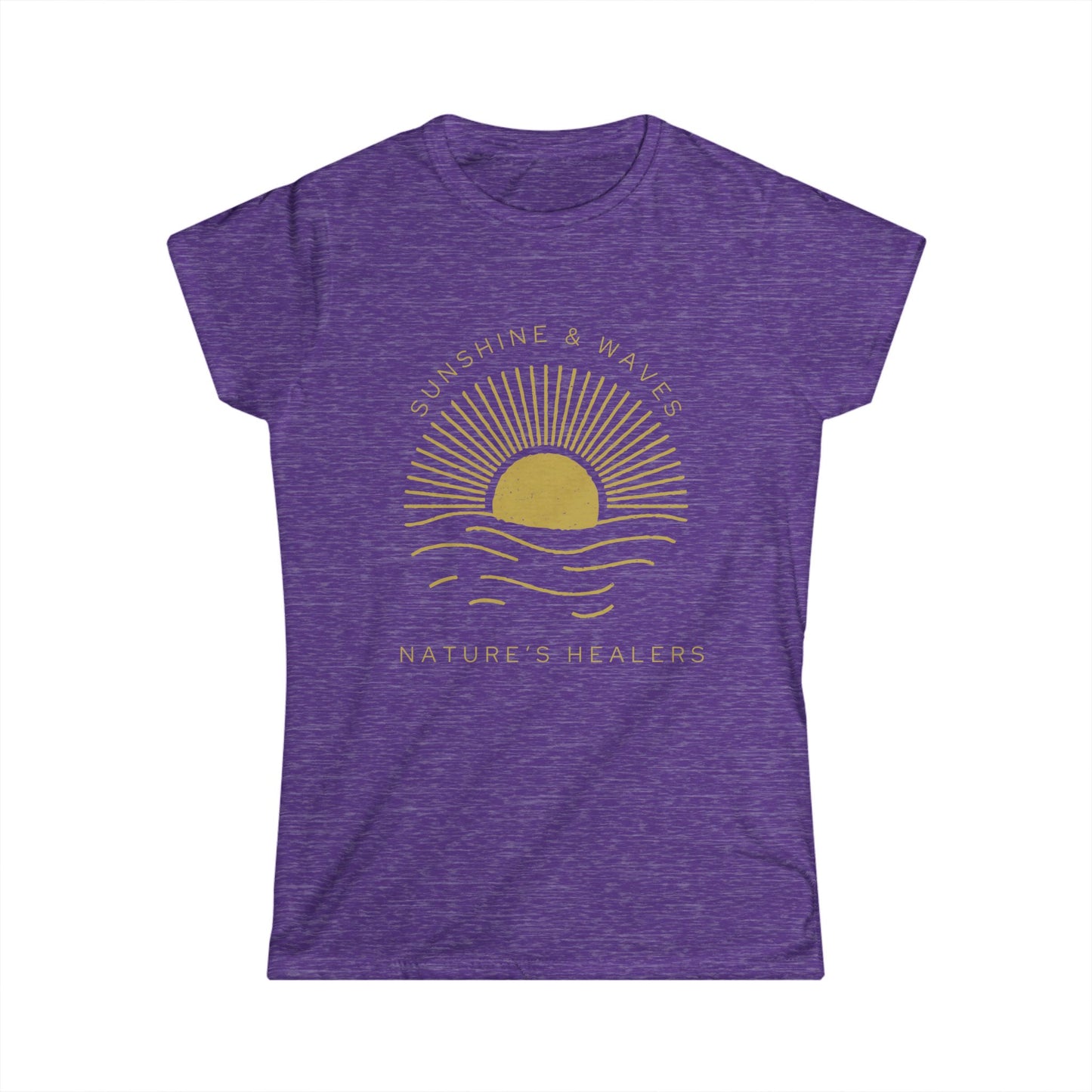 Sunrise Wellness Tee — "Nature's Healing" Women's Softstyle T-Shirt