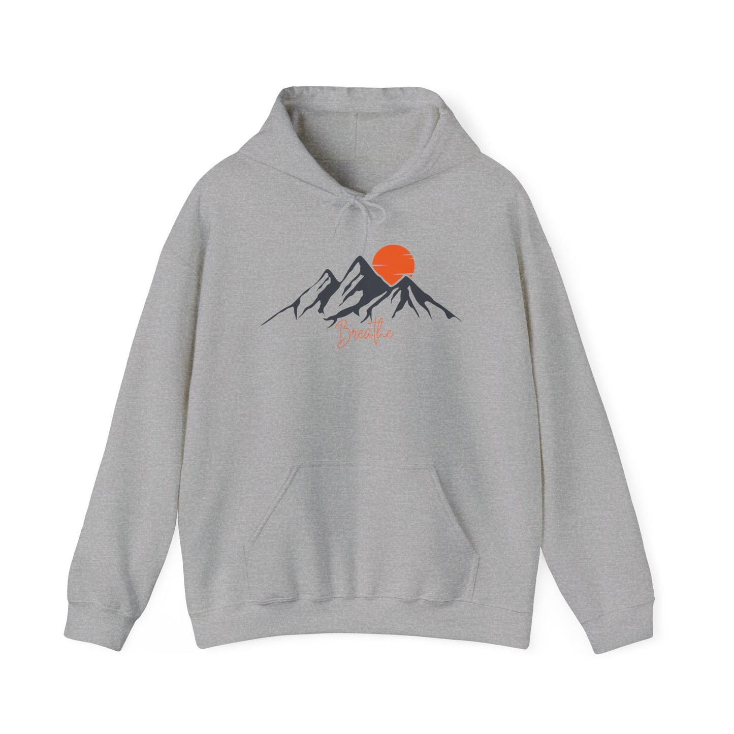 Mountain Sunset Breathe Unisex Heavy Blend™ Hooded Sweatshirt
