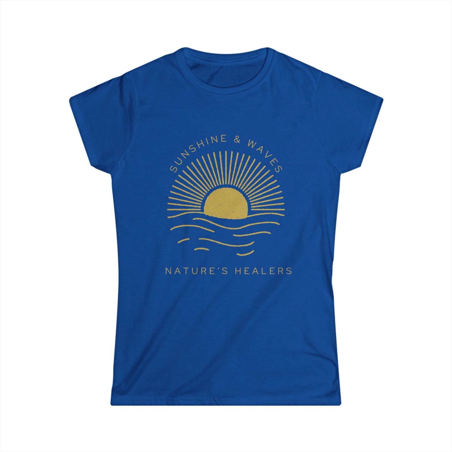 Sunrise Wellness Tee — "Nature's Healing" Women's Softstyle T-Shirt
