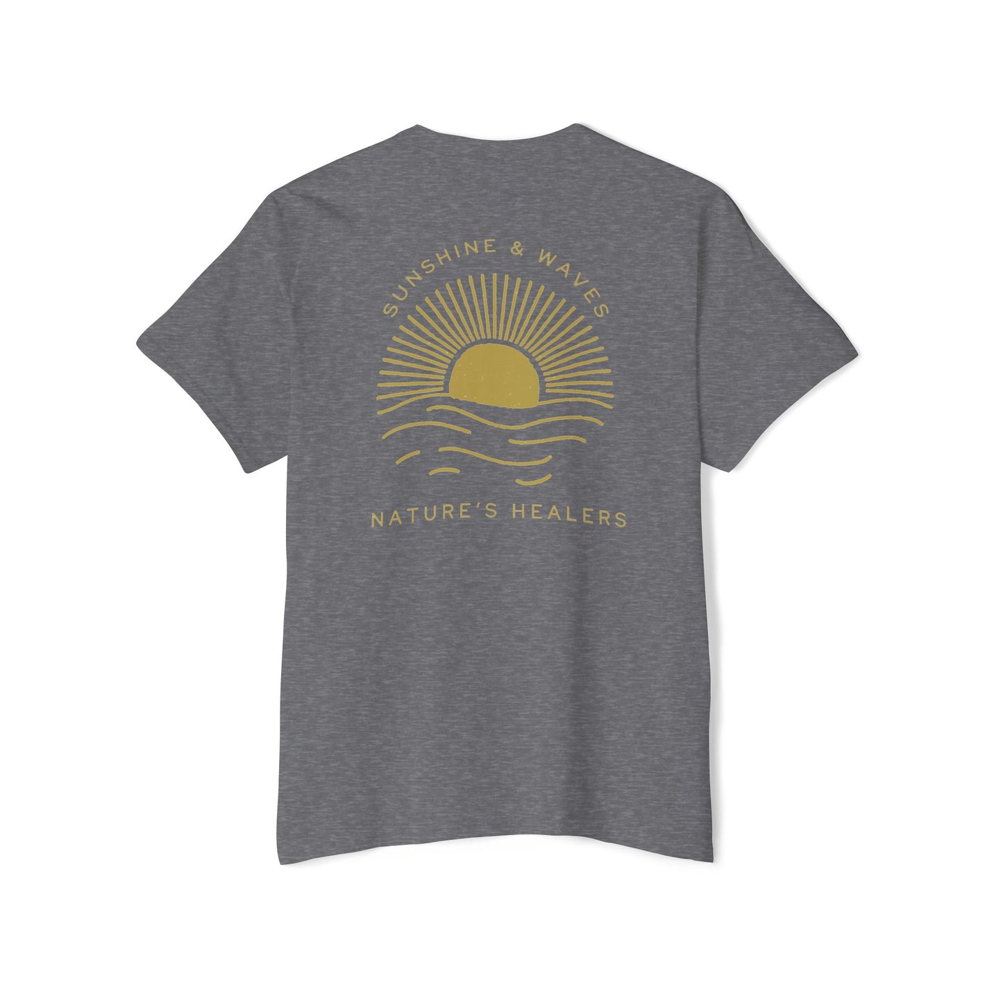 Nature’s Healers Unisex Pocket Tee - Sunshine and Waves