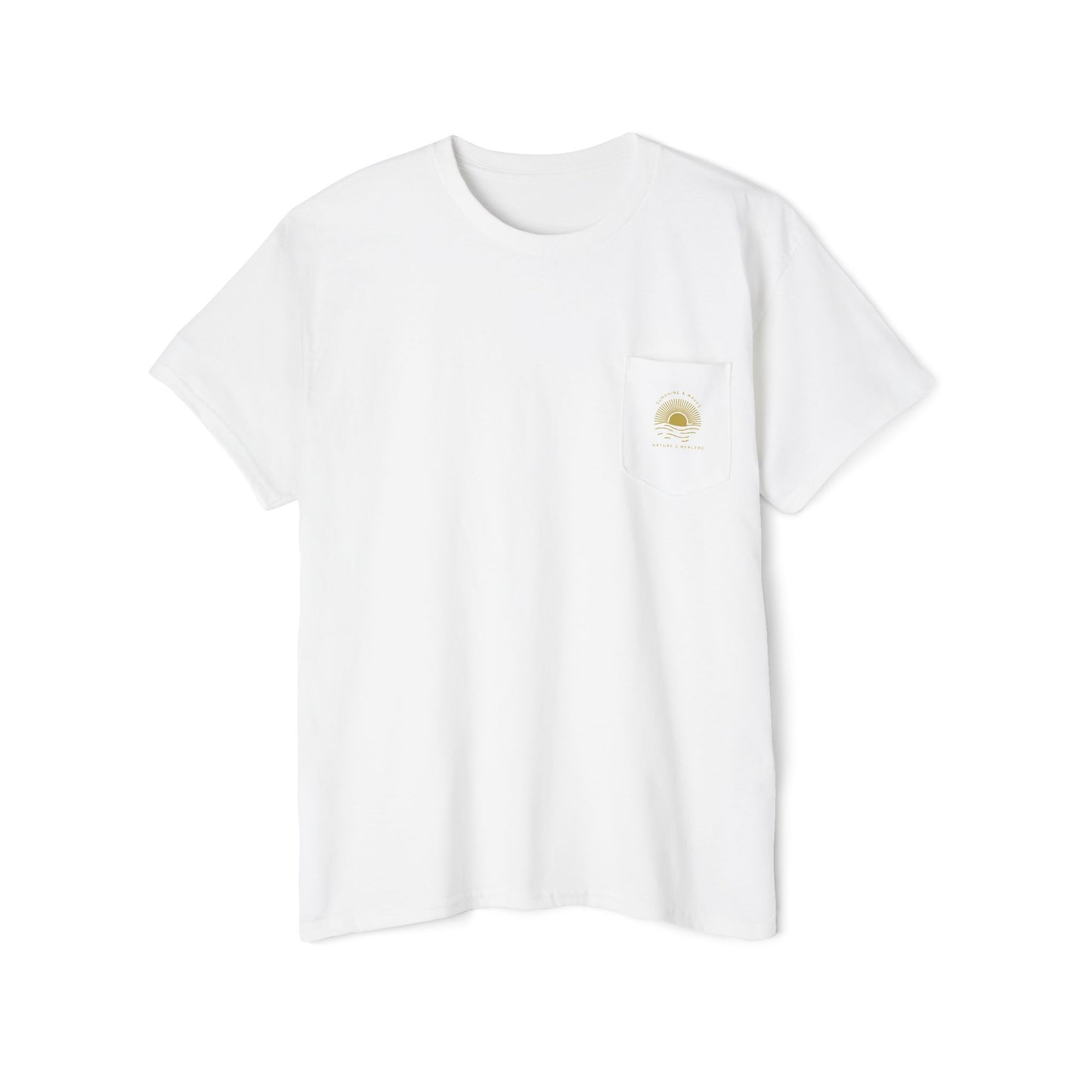 Nature’s Healers Unisex Pocket Tee - Sunshine and Waves