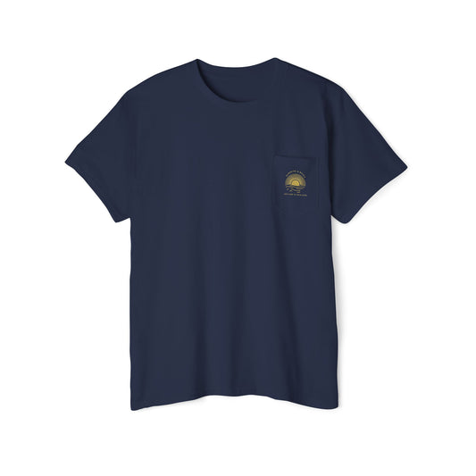 Nature’s Healers Unisex Pocket Tee - Sunshine and Waves