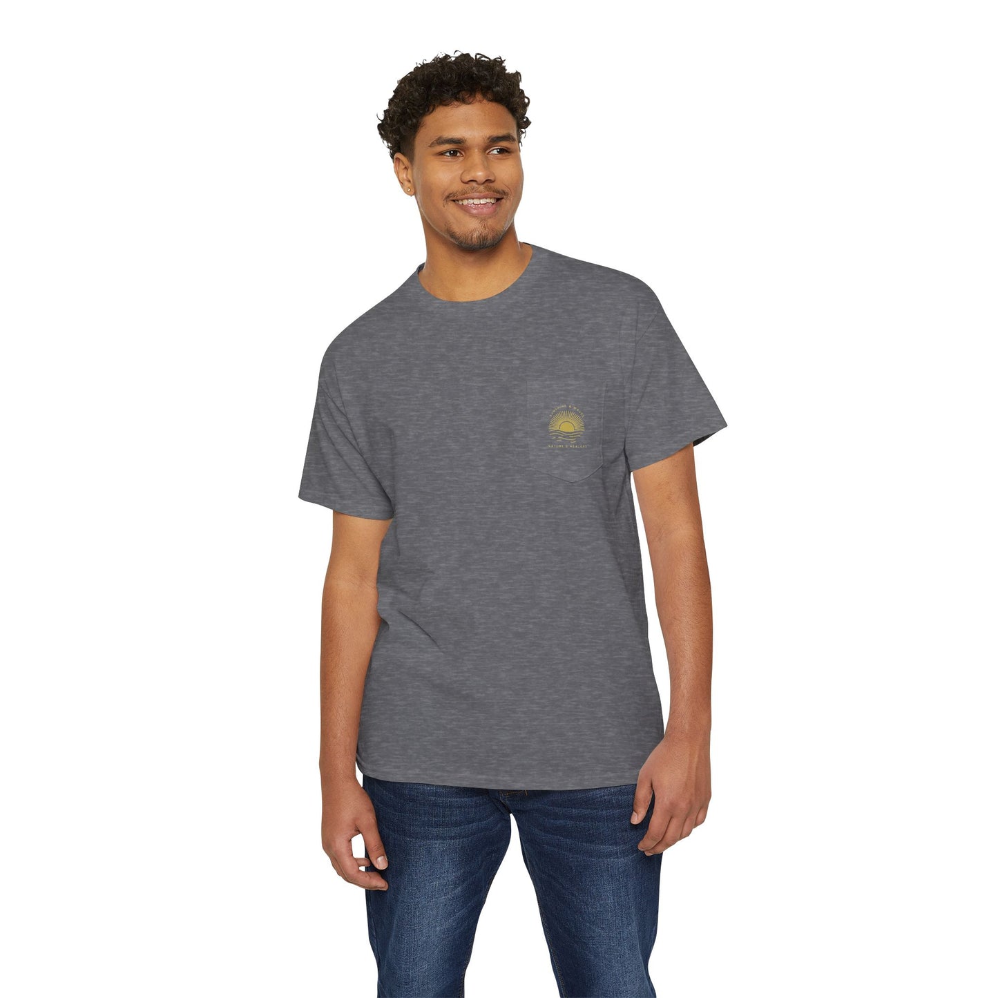 Nature’s Healers Unisex Pocket Tee - Sunshine and Waves