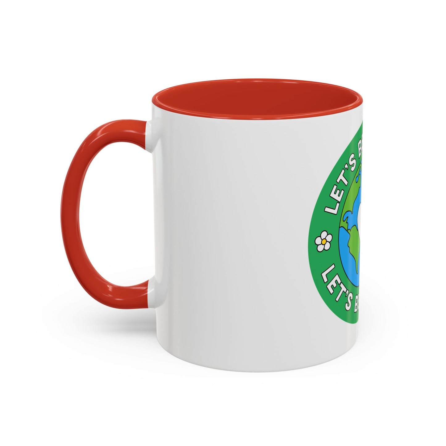 Let's Be Friends Heart Accent Coffee Mug — 11/15oz