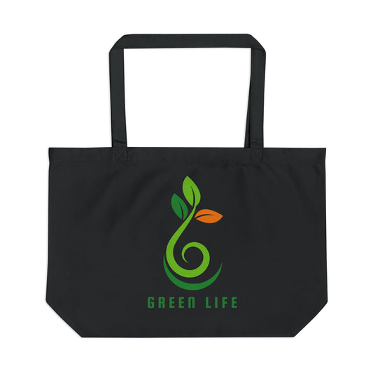 Eco Tote Bag — 'Green Life' / 'Vida Verde' Reusable Market Tote