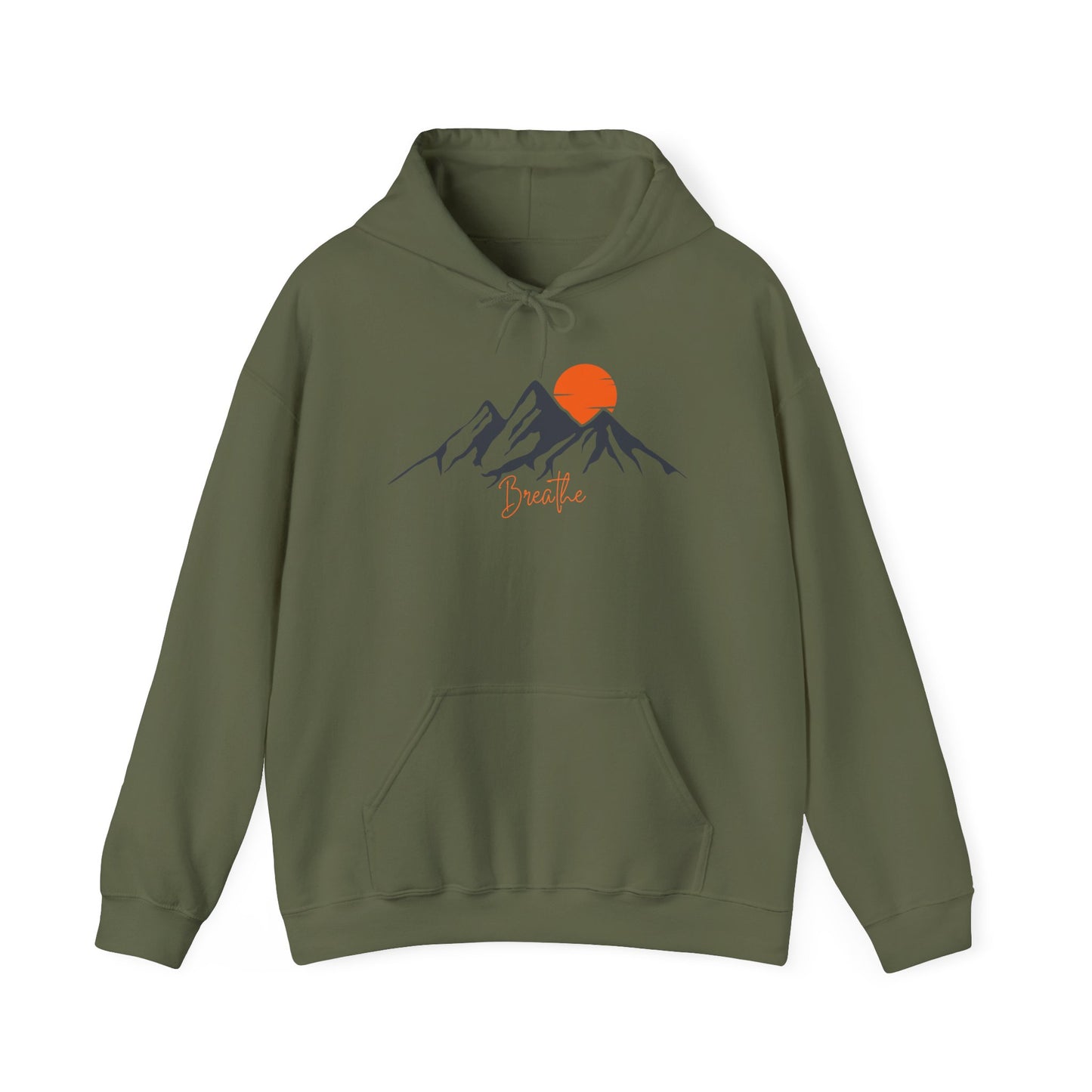 Mountain Sunset Breathe Unisex Heavy Blend™ Hooded Sweatshirt