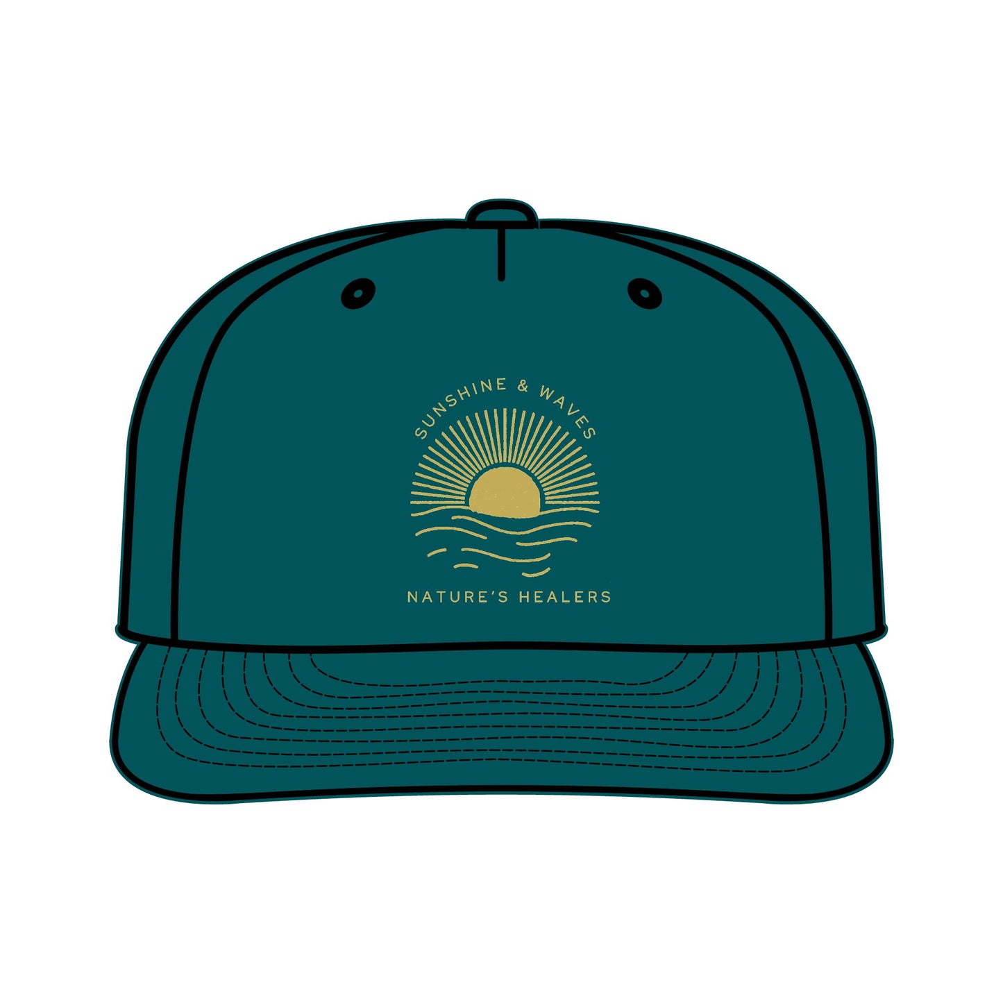 Nature's Healers Surf Cap - Sunshine and Waves
