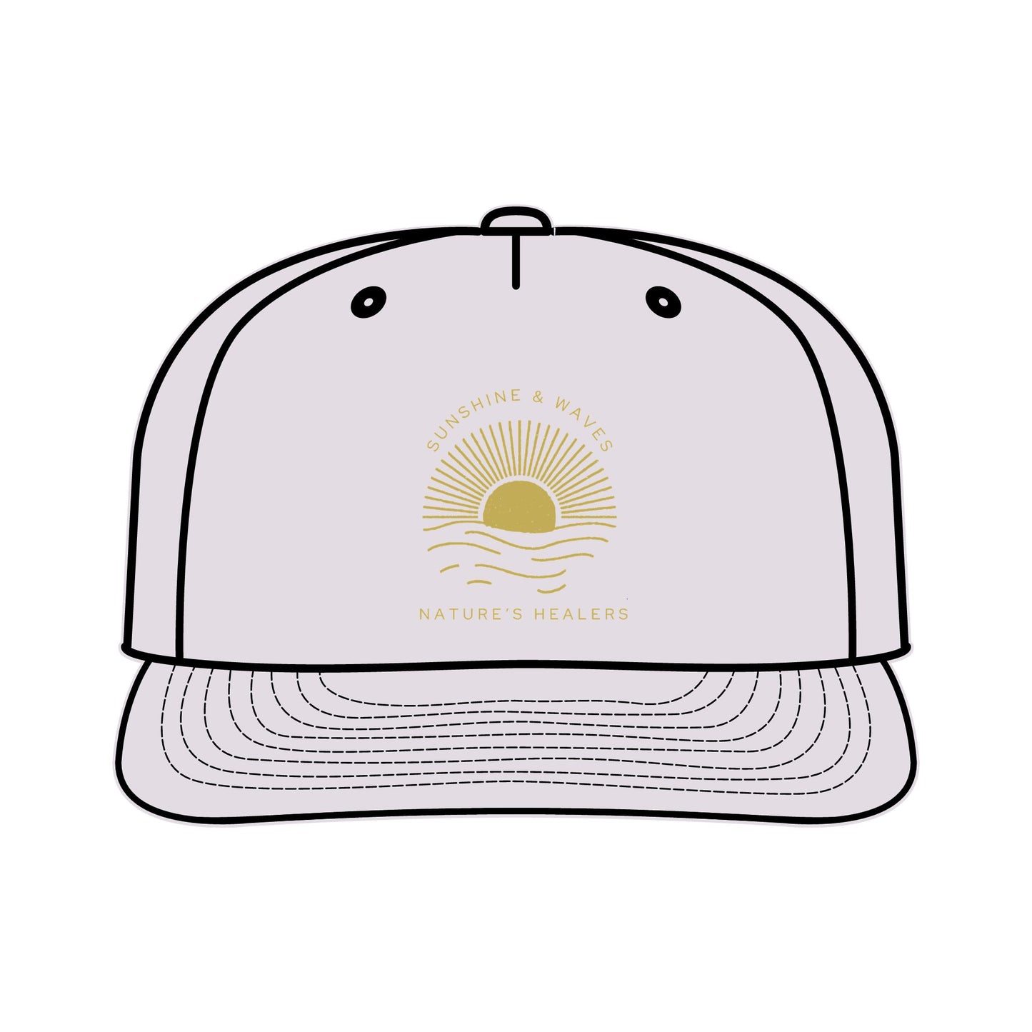Nature's Healers Surf Cap - Sunshine and Waves