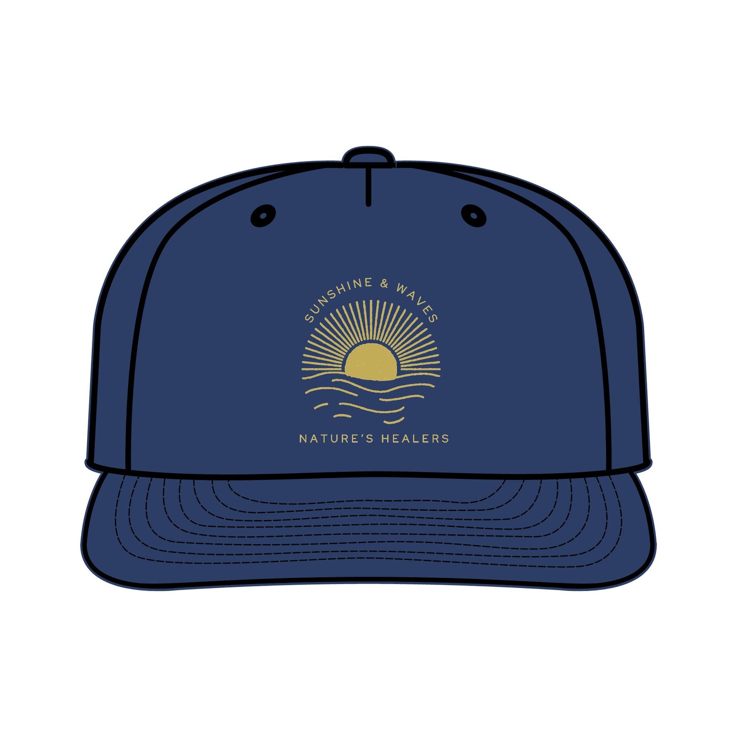 Nature's Healers Surf Cap - Sunshine and Waves