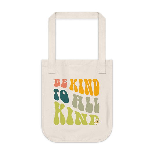 Be Kind Organic Canvas Tote Bag