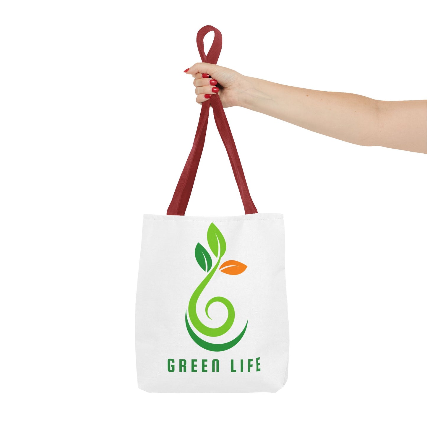 Green Life / Vida Verde Eco Tote Bag – Reusable Organic Plant Logo Shopping Tote