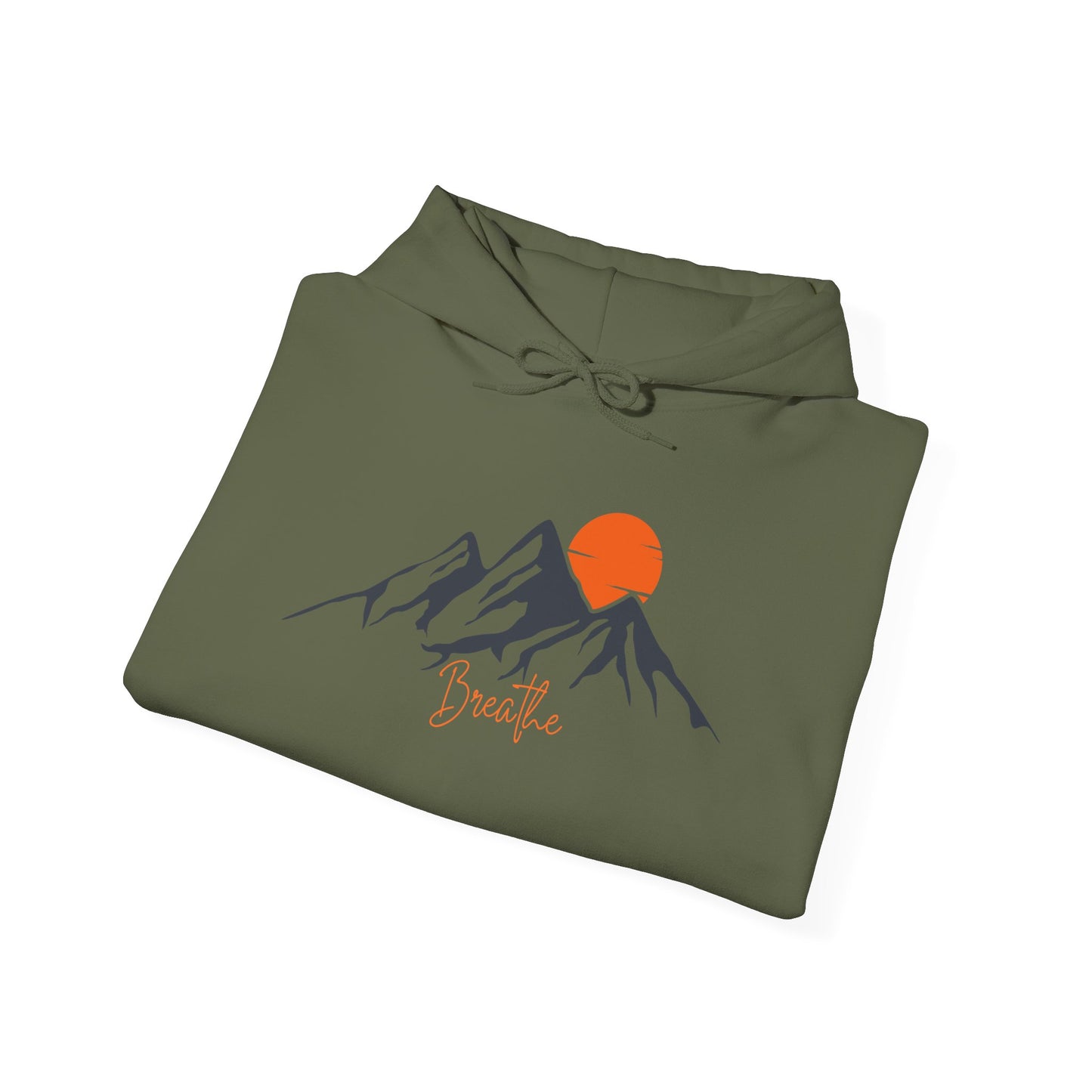 Mountain Sunset Breathe Unisex Heavy Blend™ Hooded Sweatshirt