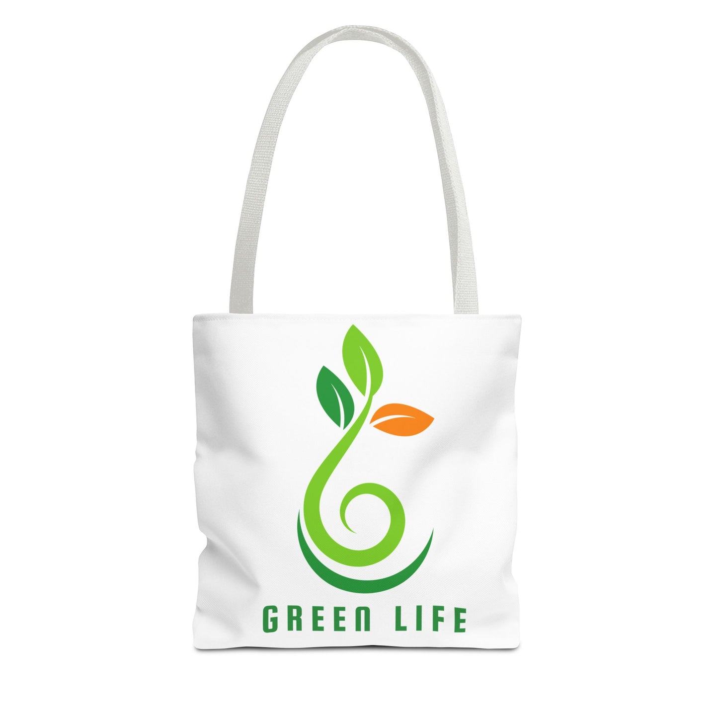 Green Life / Vida Verde Eco Tote Bag – Reusable Organic Plant Logo Shopping Tote
