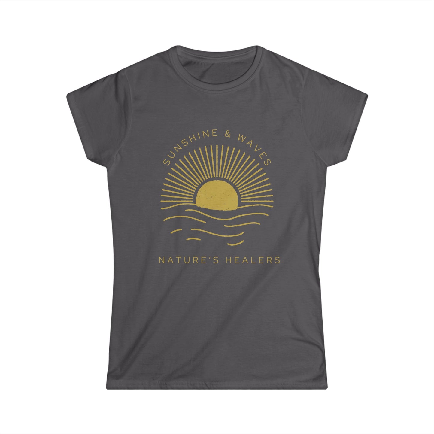 Sunrise Wellness Tee — "Nature's Healing" Women's Softstyle T-Shirt