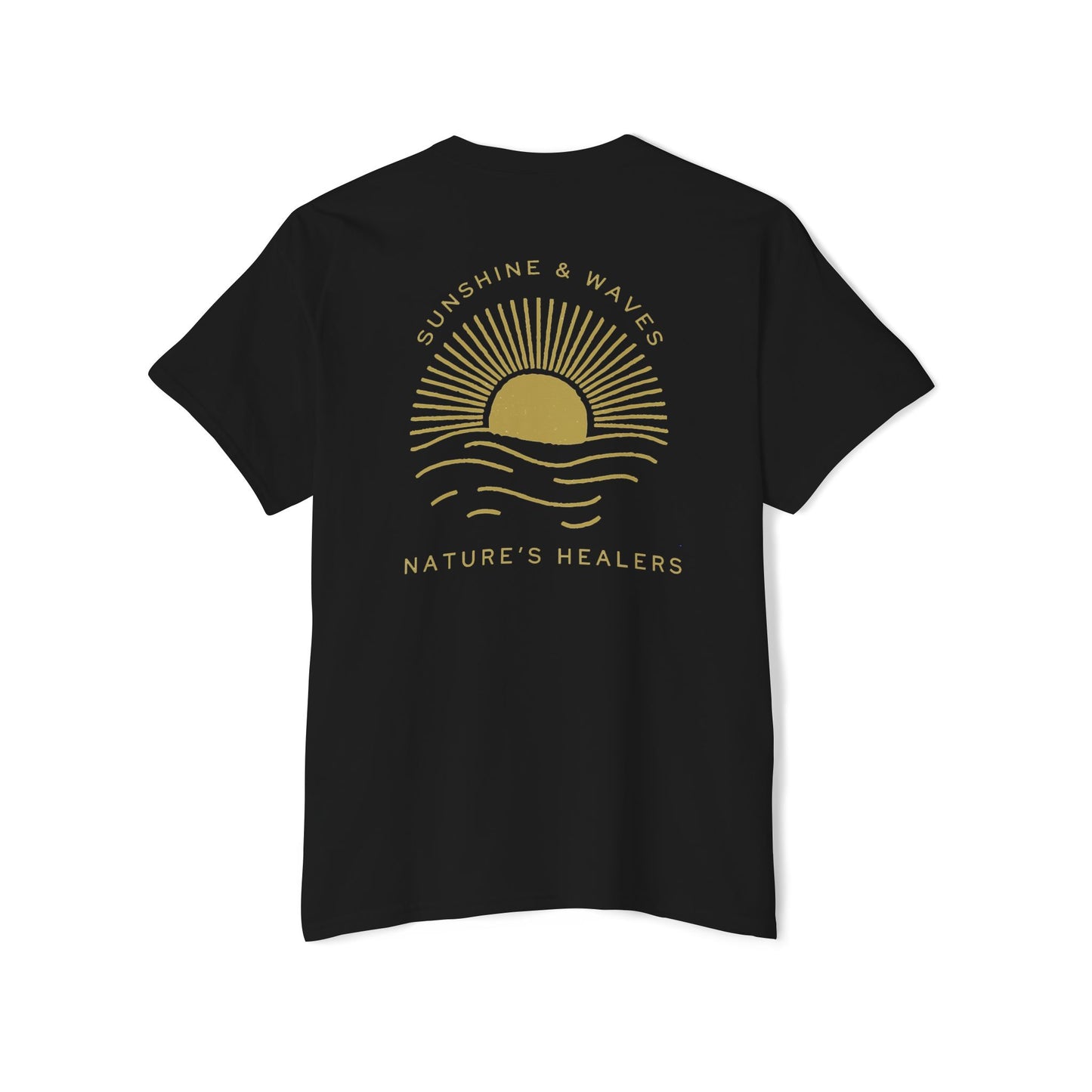 Nature’s Healers Unisex Pocket Tee - Sunshine and Waves