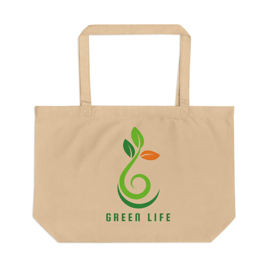 Eco Tote Bag — 'Green Life' / 'Vida Verde' Reusable Market Tote