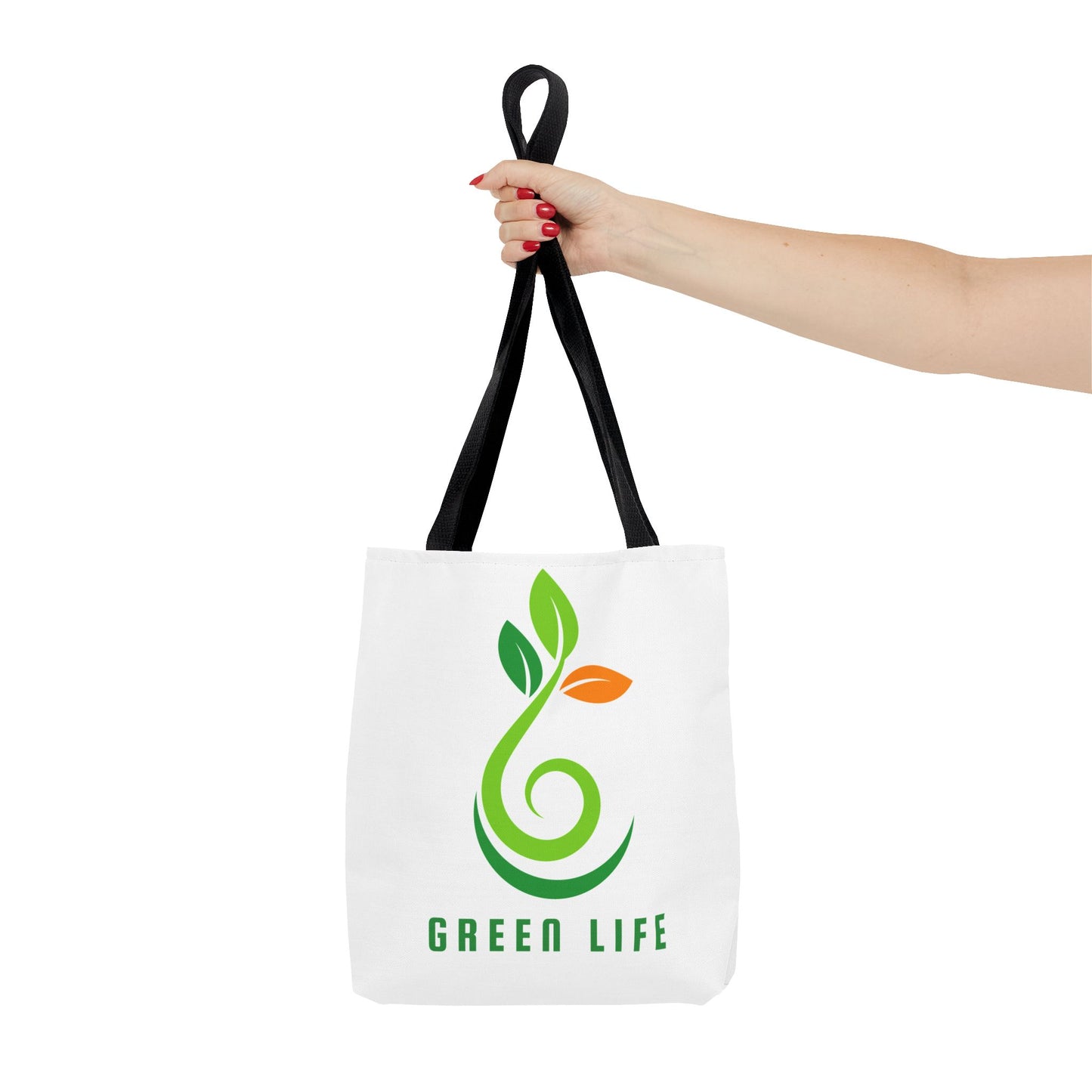 Green Life / Vida Verde Eco Tote Bag – Reusable Organic Plant Logo Shopping Tote