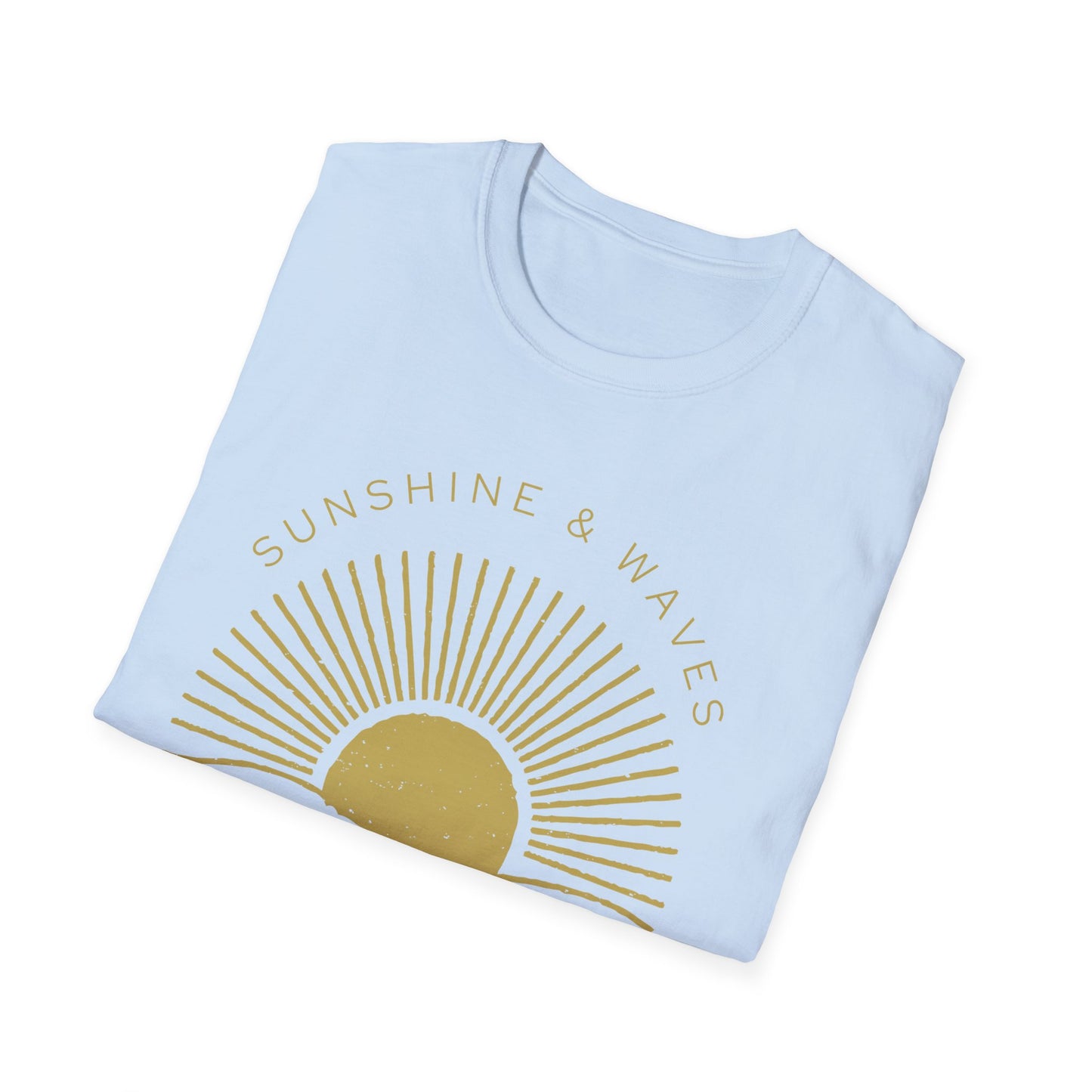 Nature's Healers Unisex T-Shirt - Sunshine and Waves Design