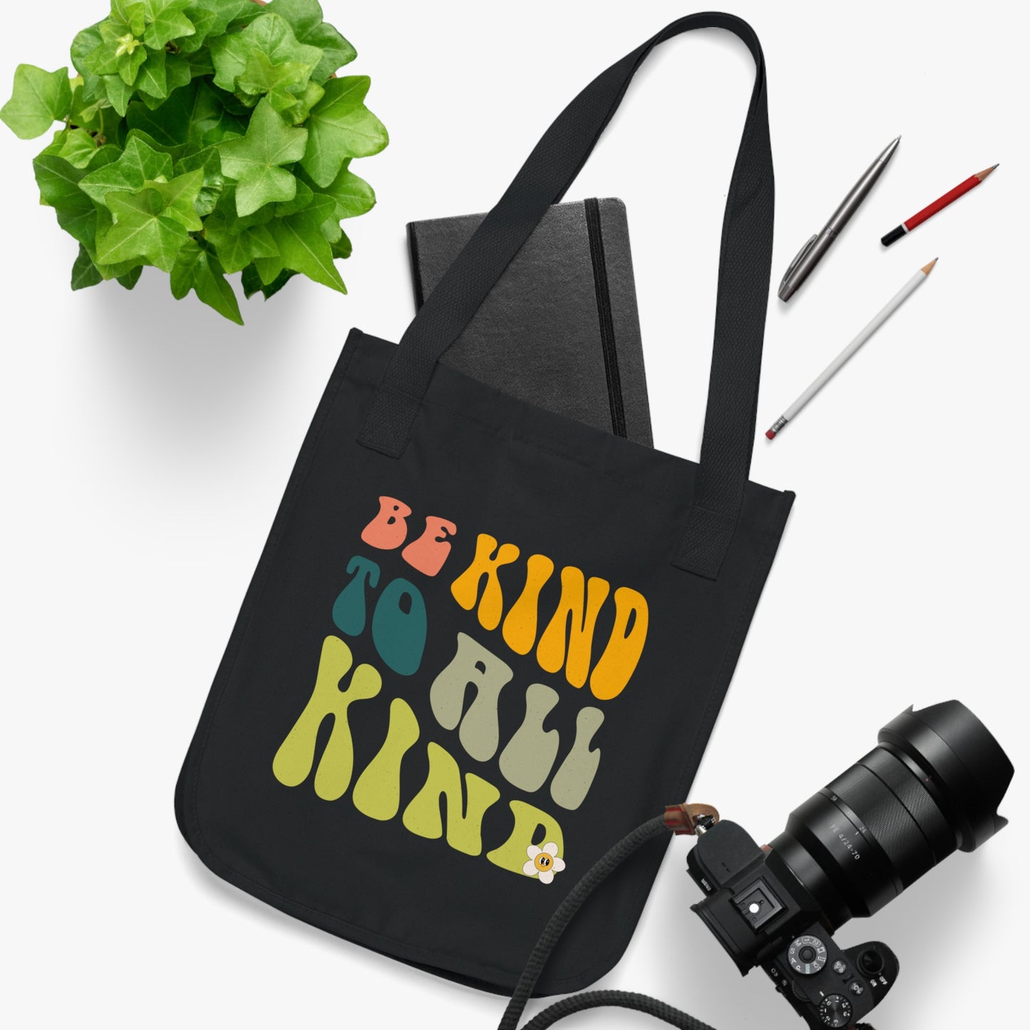 Be Kind Organic Canvas Tote Bag