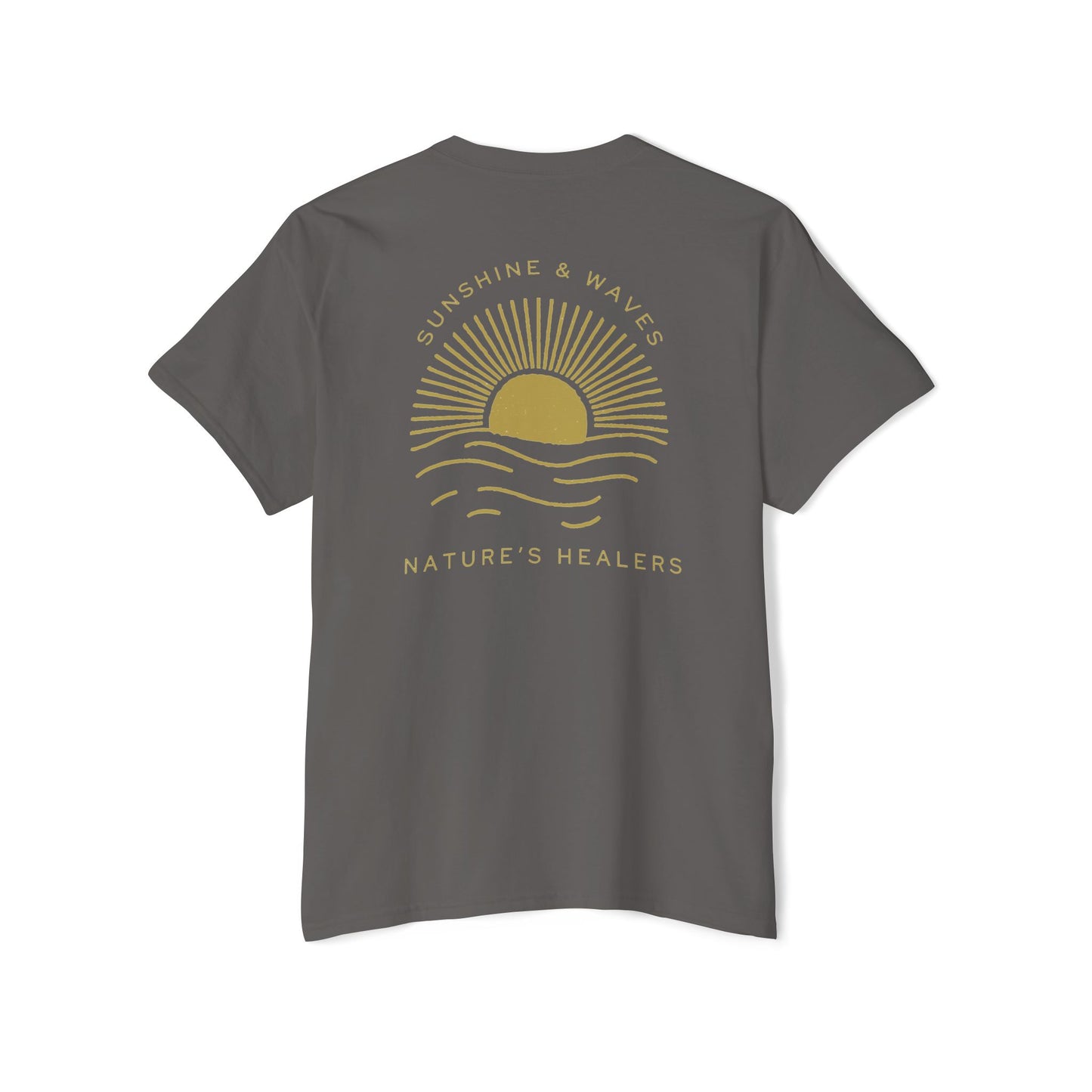 Nature’s Healers Unisex Pocket Tee - Sunshine and Waves