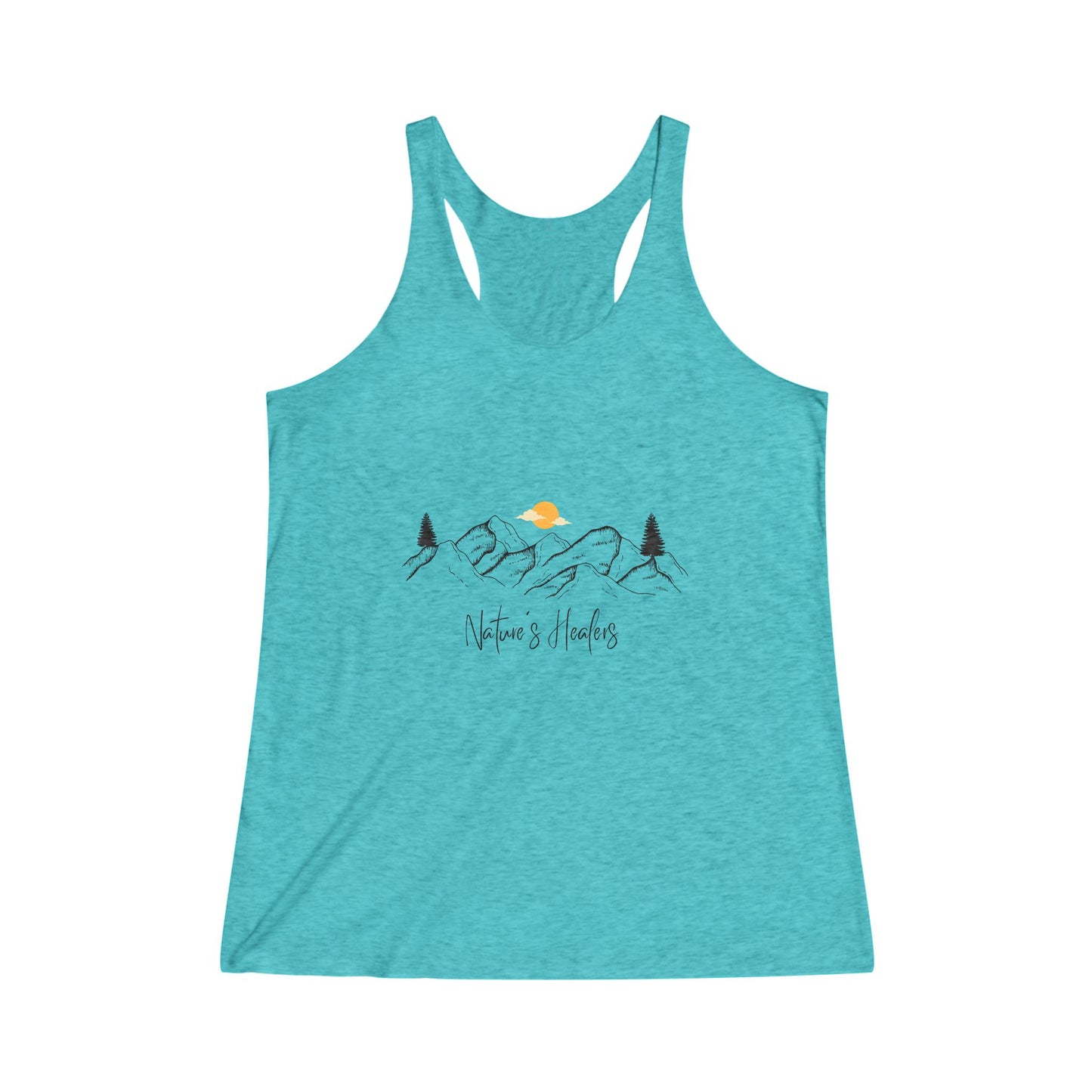 Mountain Sunset Women's Tri-Blend Racerback Tank