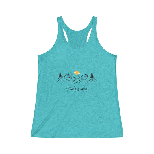 Mountain Sunset Women's Tri-Blend Racerback Tank