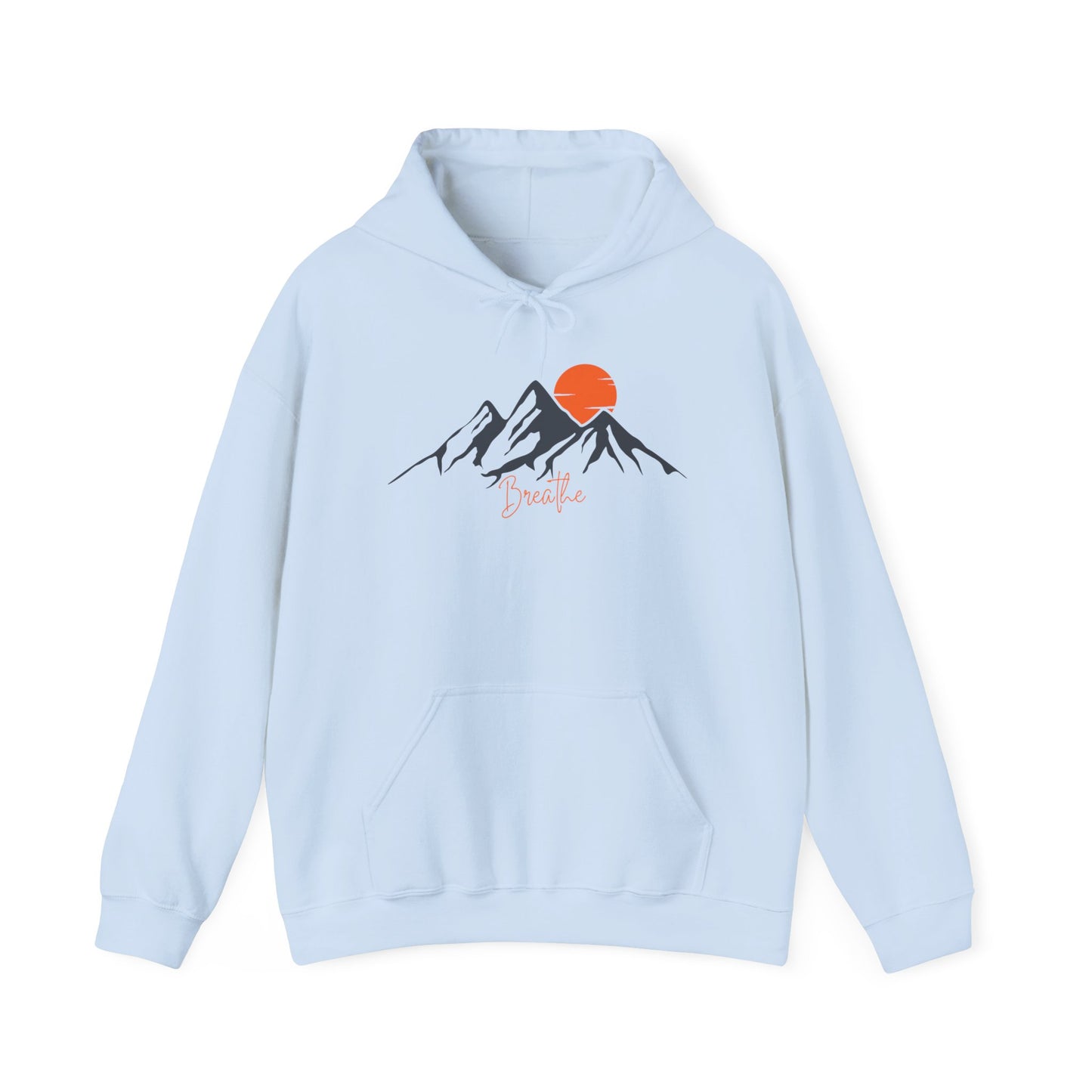 Mountain Sunset Breathe Unisex Heavy Blend™ Hooded Sweatshirt