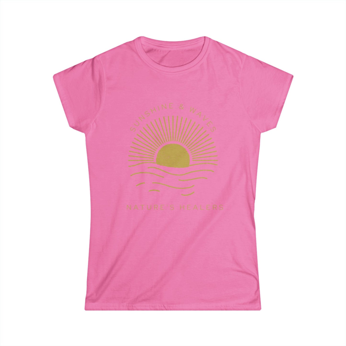 Sunrise Wellness Tee — "Nature's Healing" Women's Softstyle T-Shirt