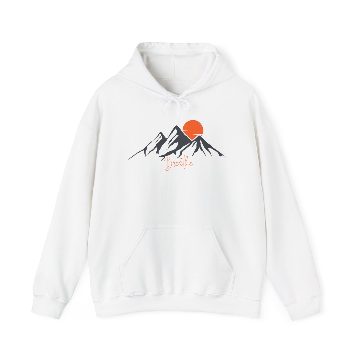 Mountain Sunset Breathe Unisex Heavy Blend™ Hooded Sweatshirt