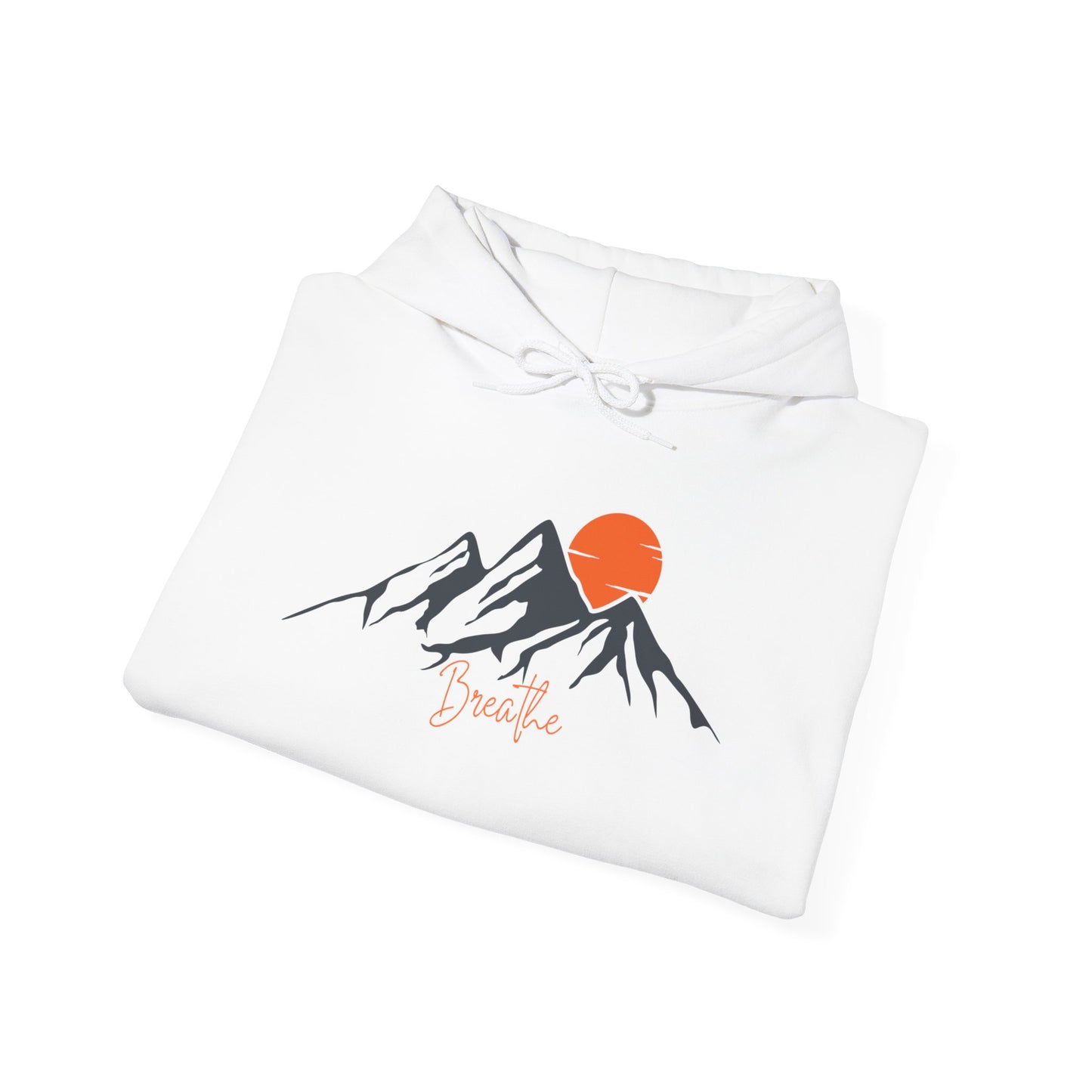 Mountain Sunset Breathe Unisex Heavy Blend™ Hooded Sweatshirt